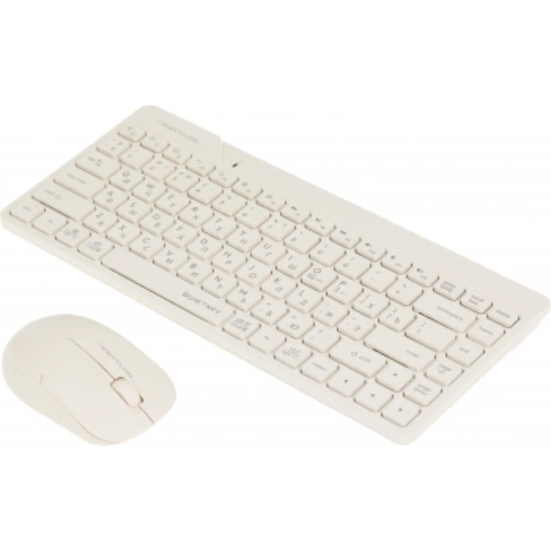 Клавиатура + мышь A4Tech Fstyler FG2200 Air2 клав:бежевый мышь:бежевый USB беспроводная slim