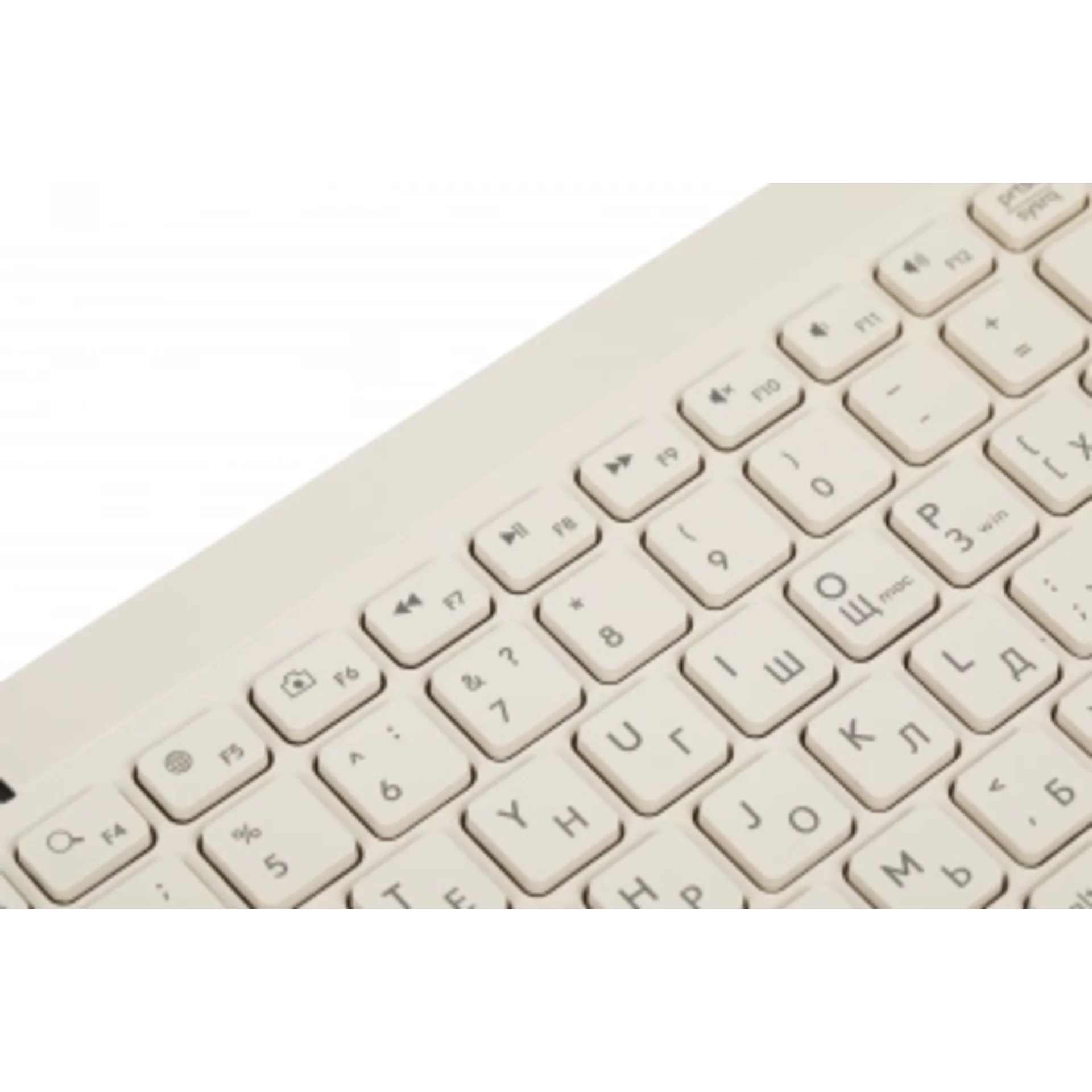 Клавиатура + мышь A4Tech Fstyler FG2200 Air2 клав:бежевый мышь:бежевый USB беспроводная slim