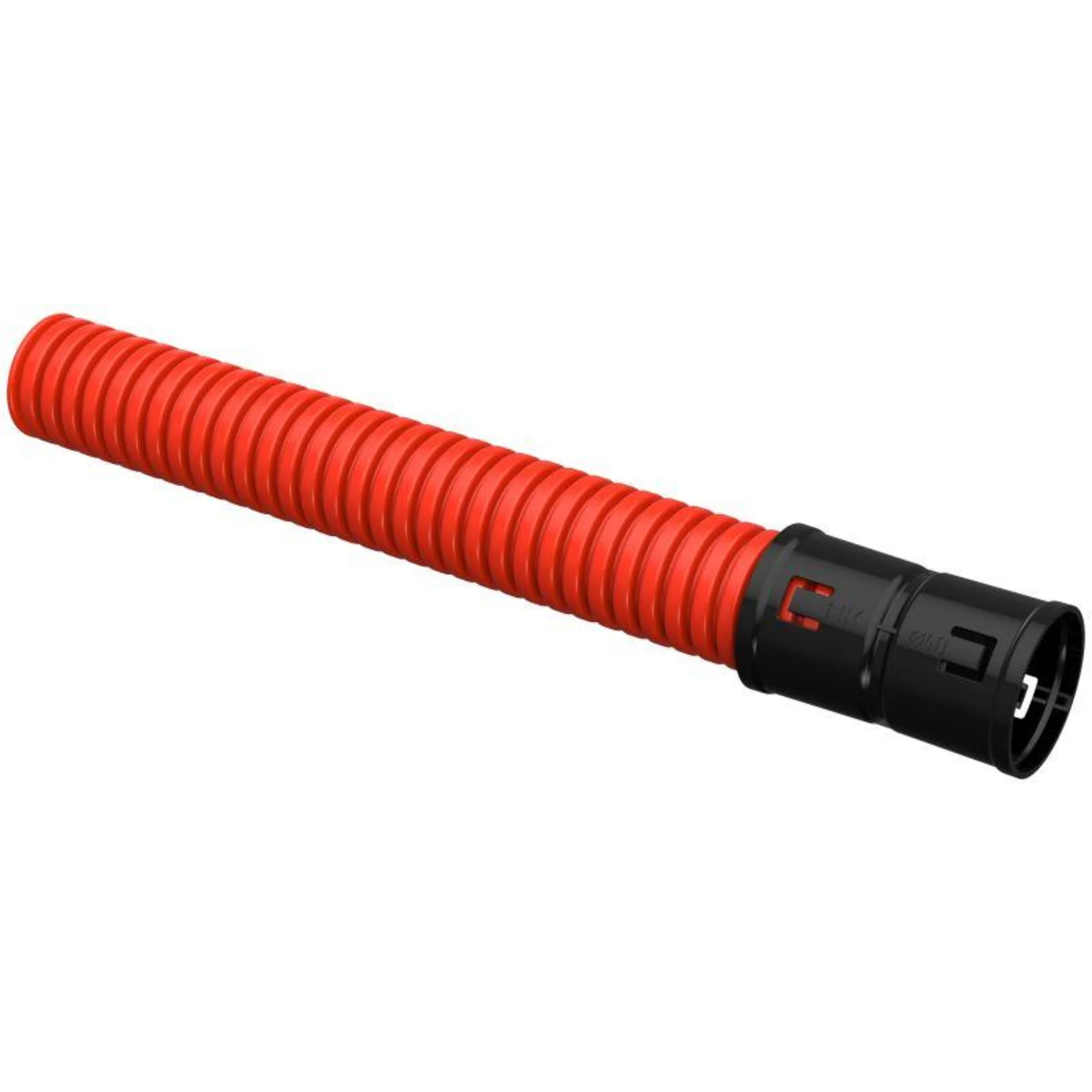 Труба гофрированная двустенная ПНД гибкая d40мм с муфтой красн. (уп.50м) IEK CTG12-040-K04-050-R