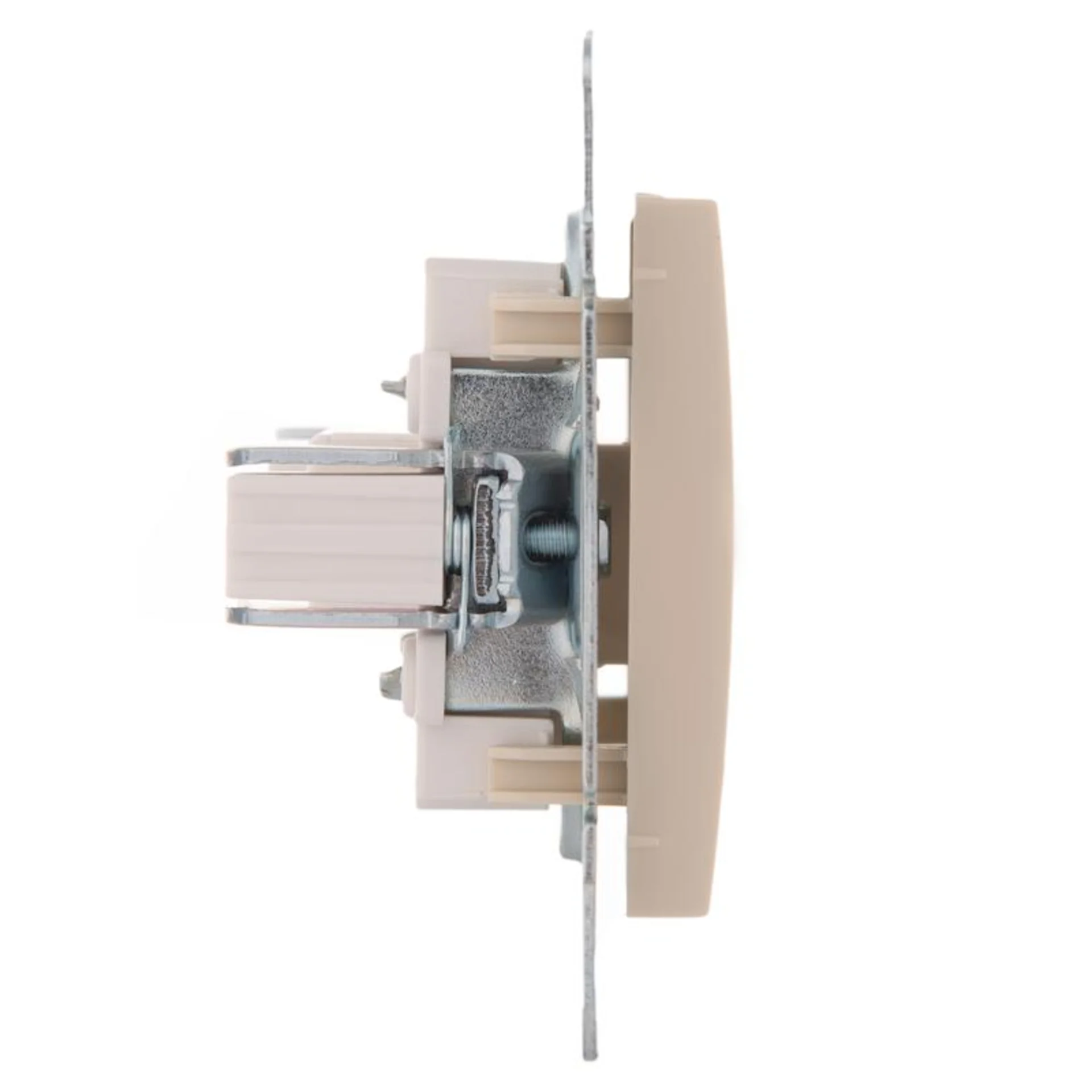 Розетка компьютерная 1-м СП Karina RJ45 механизм крем. LEZARD 707-0388-139