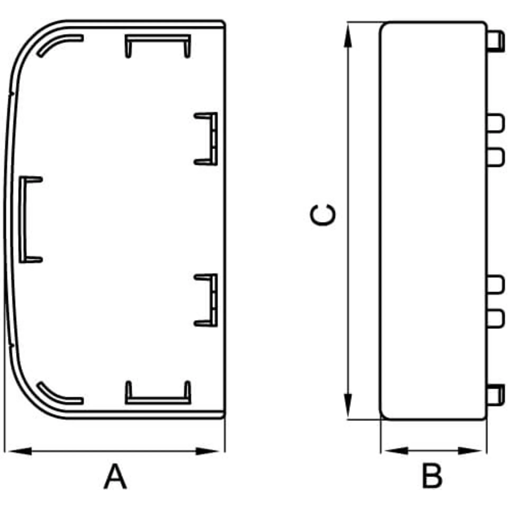 Заглушка для кабель-канала 90х50 DKC 09505