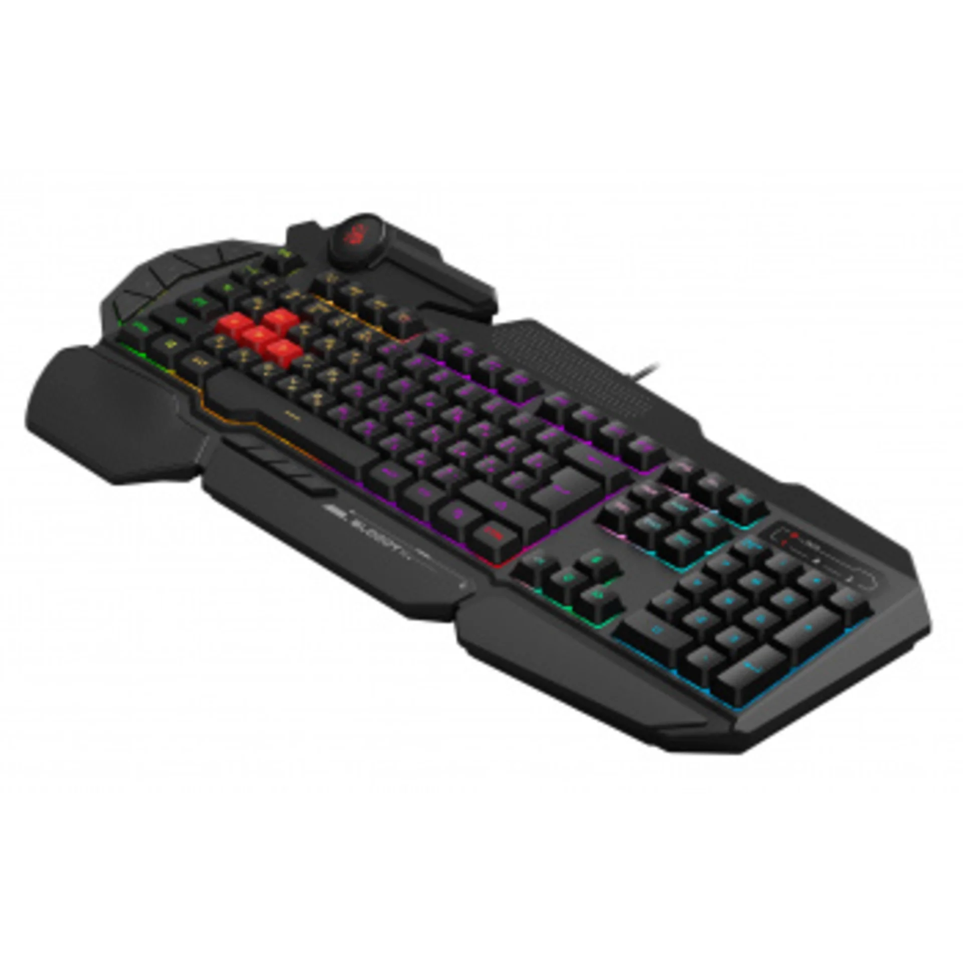 Клавиатура A4Tech Bloody B310N черный USB Multimedia for gamer LED (подставка для запястий) (B310N)