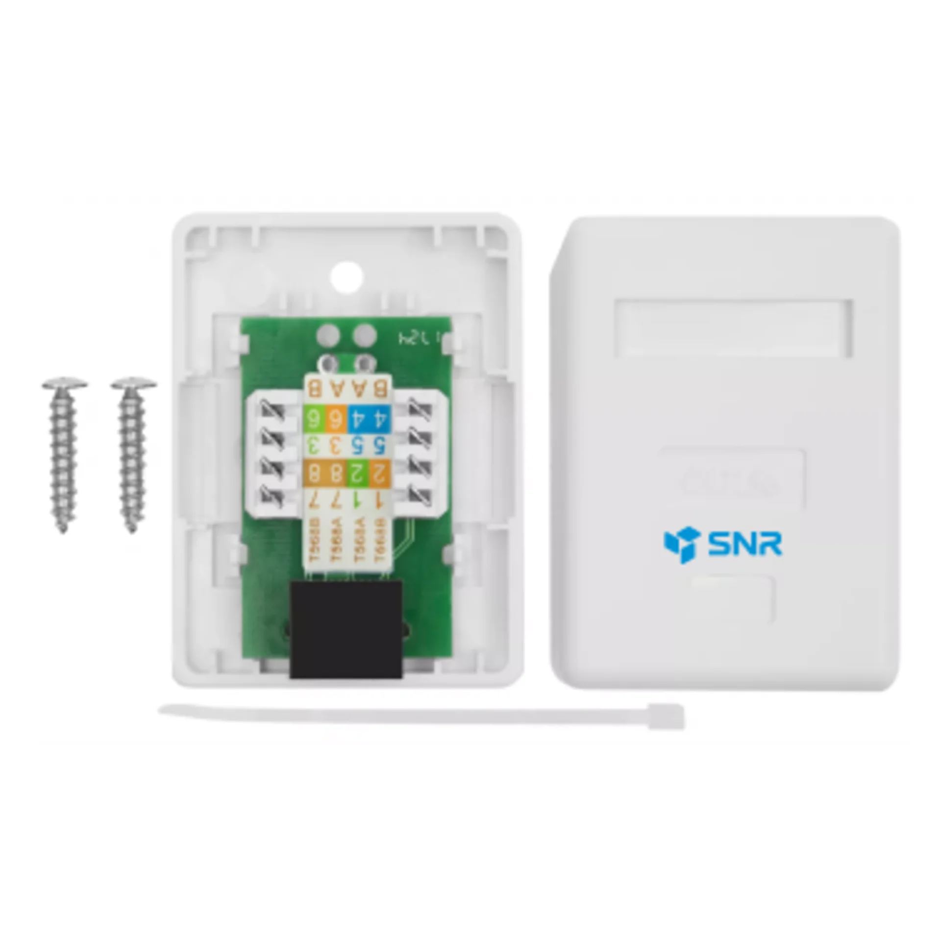 Розетка накладная 1хRJ45 (SNR-SMB-2108A)