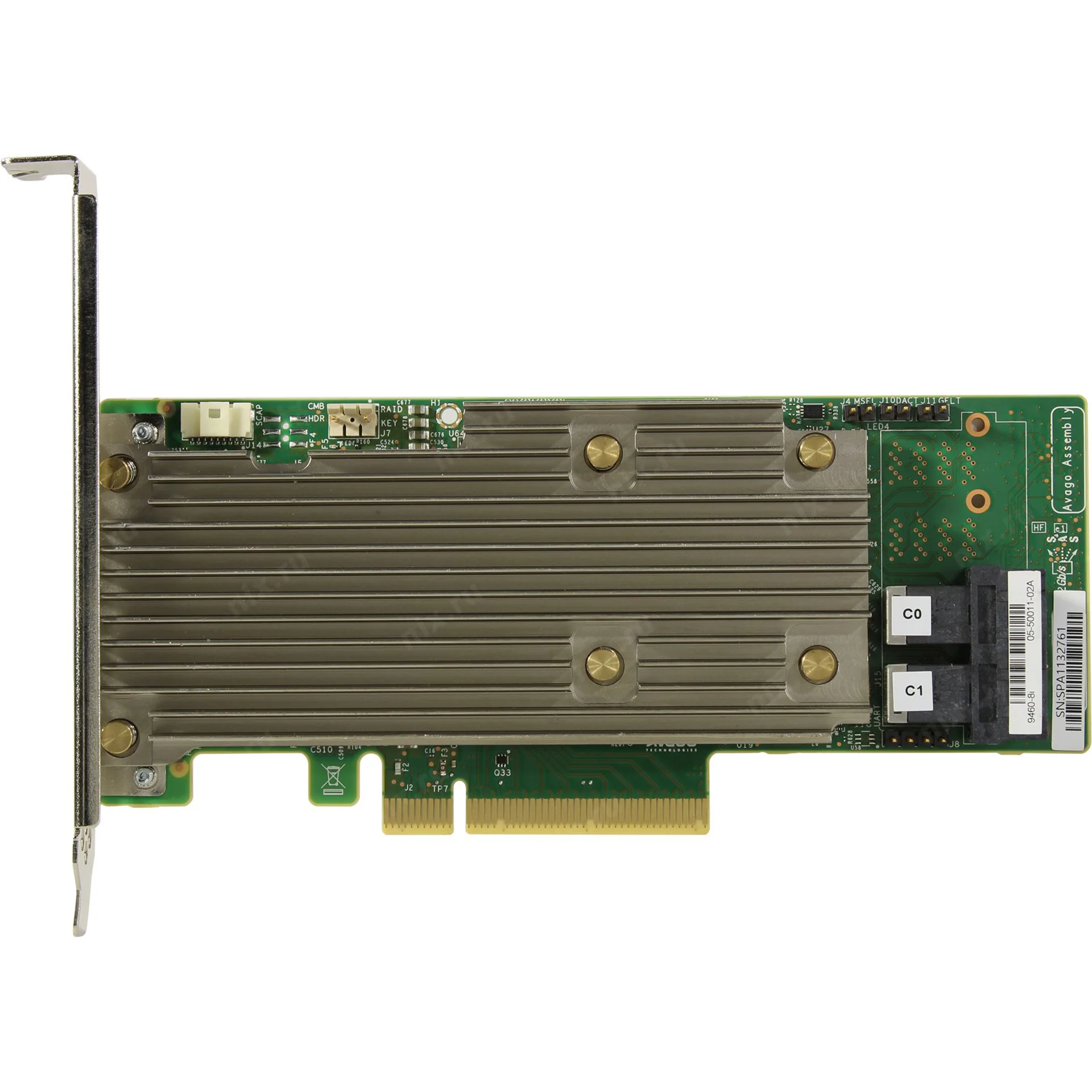 Контроллер LSI MegaRAID SAS 9460-8i, 05-50011-02, 12Gb/s, SAS/SATA/NVMe 8-port int