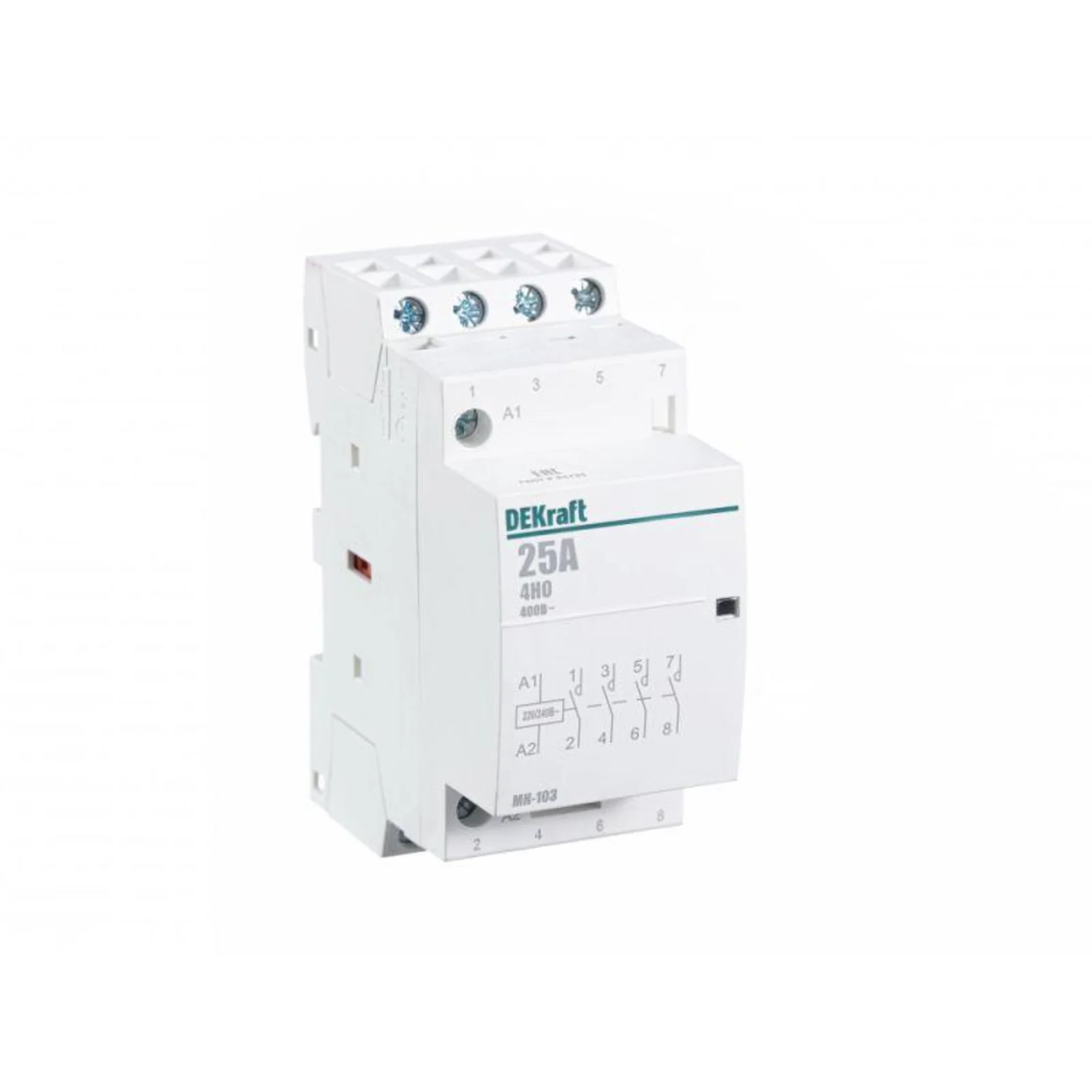 Контактор модульный МК-103 4НО 25А 230В DEKraft 18067DEK