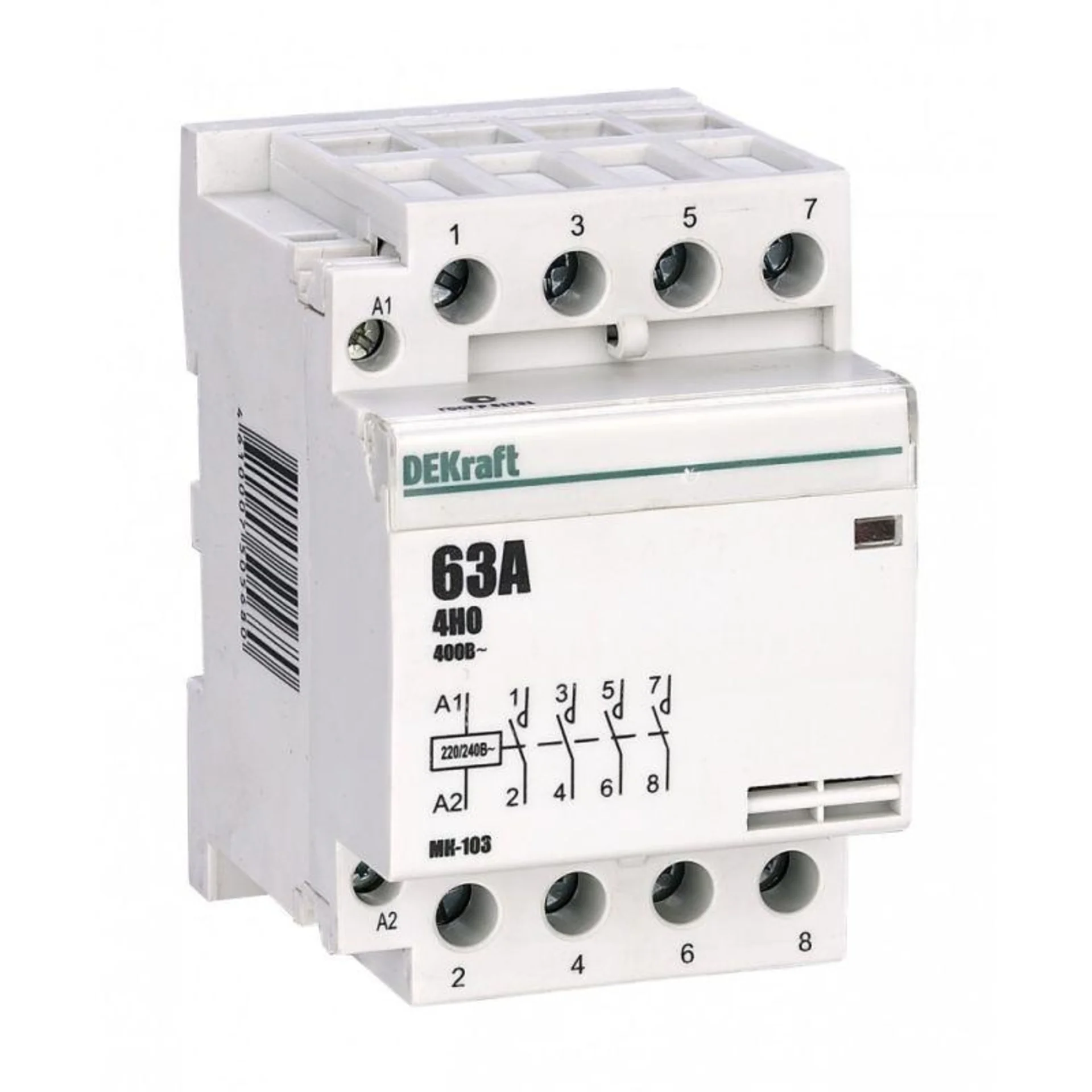 Контактор модульный МК-103 4НО 32А 230В DEKraft 18074DEK