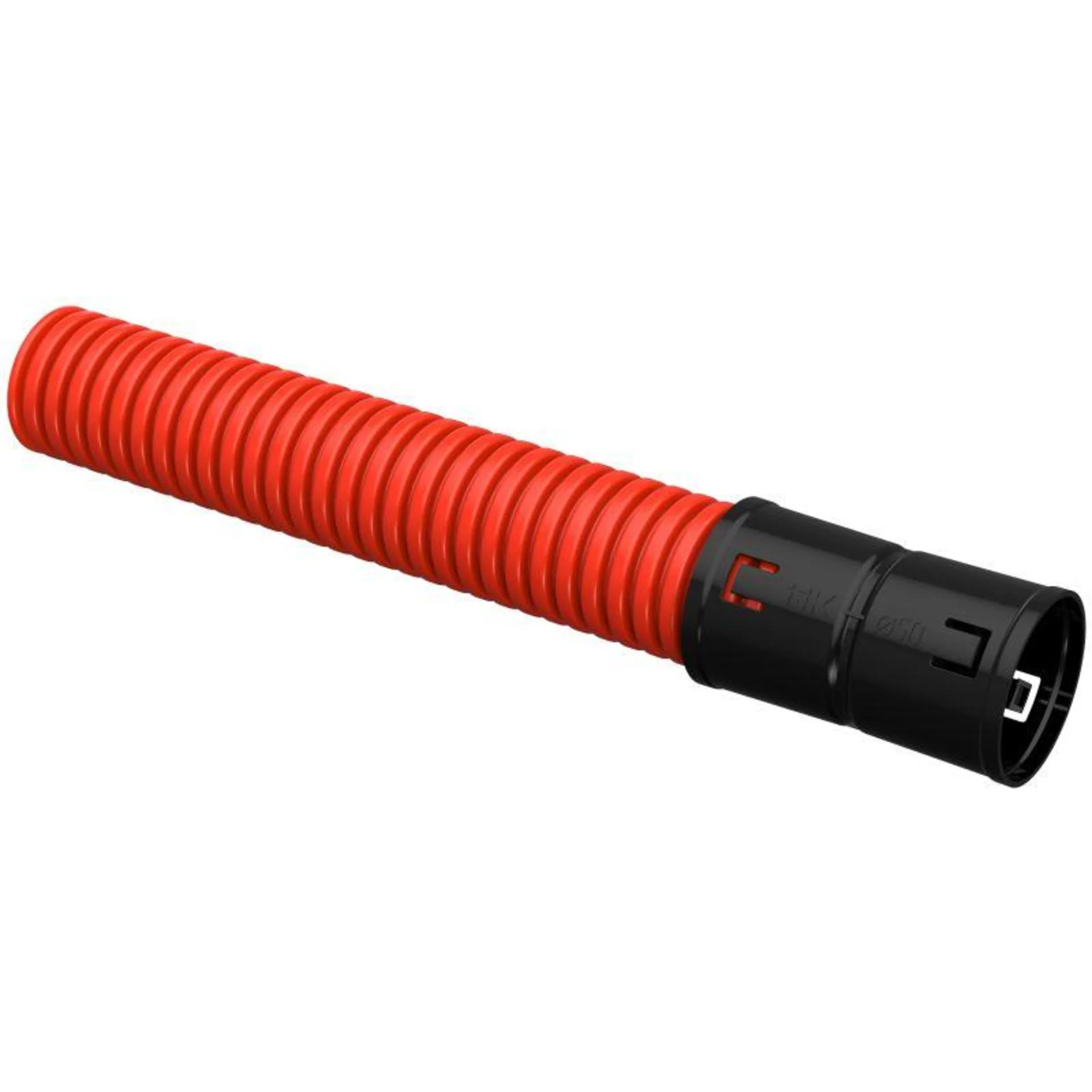 Труба гофрированная двустенная ПНД гибкая d50мм с муфтой красн. (уп.50м) IEK CTG12-050-K04-050-R