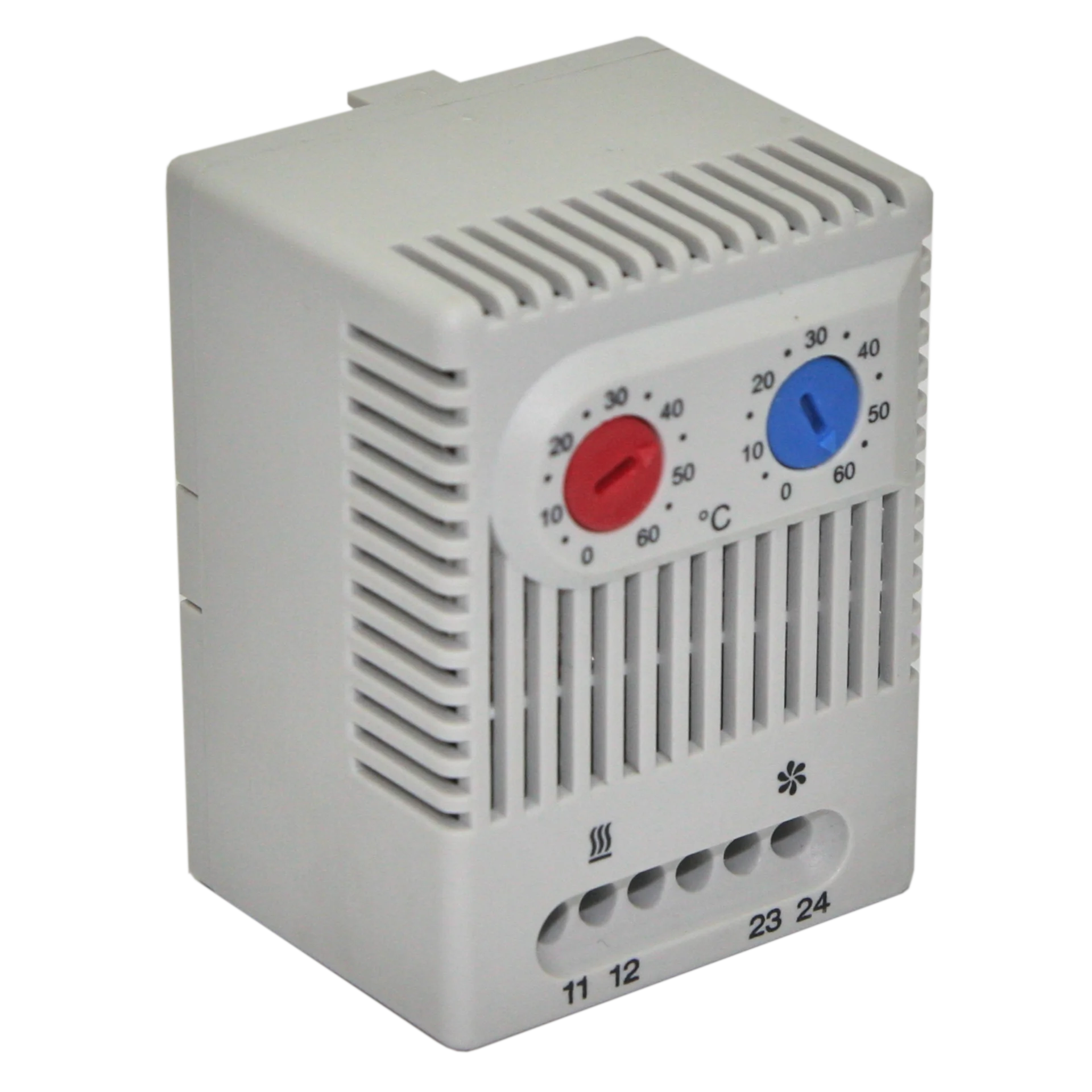Блок управления климатом (термостат) для вентиляторов и обогревателей (сдвоенный)