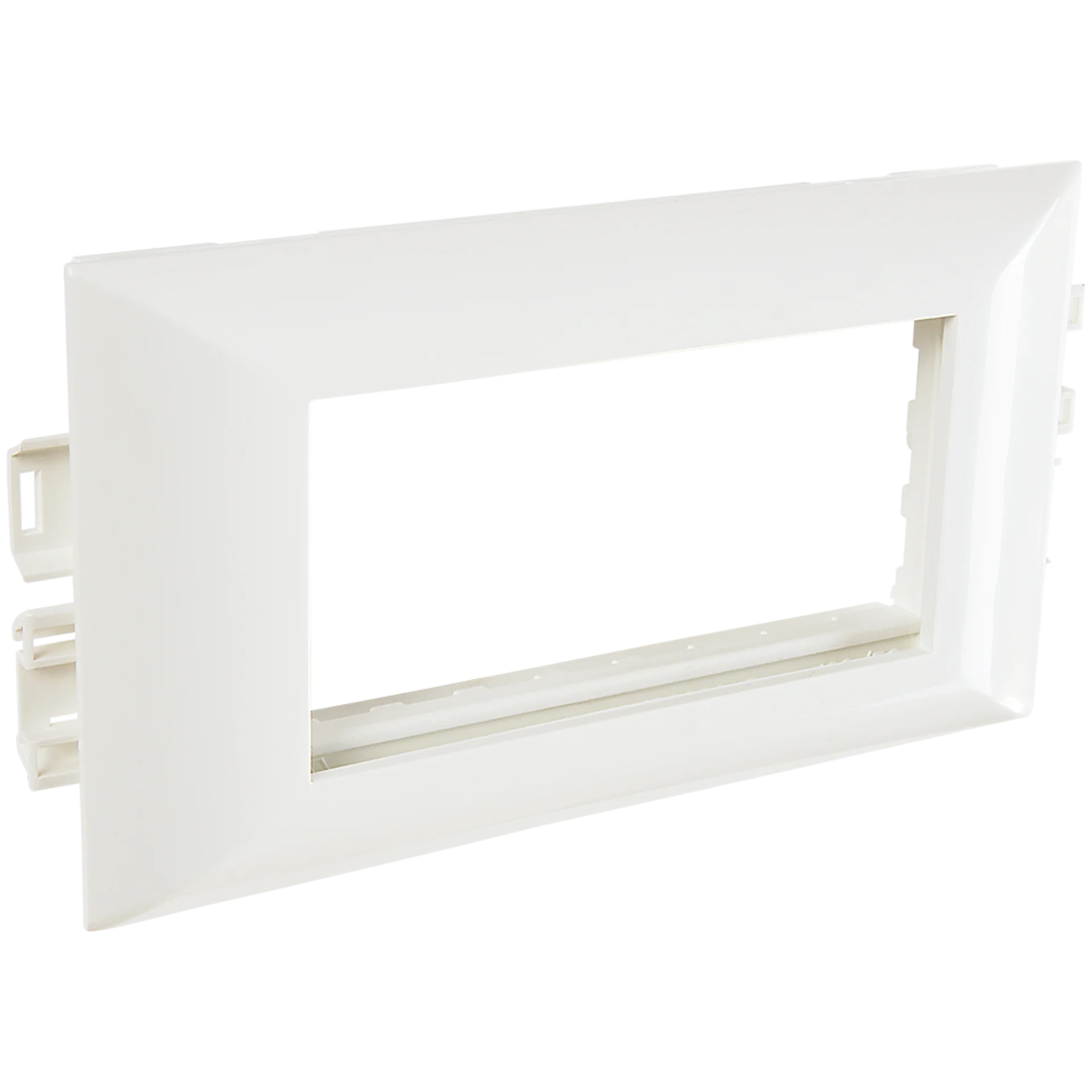 Суппорт с рамкой на 1 пост (45х45) в профиль для кабельного канала 130х50