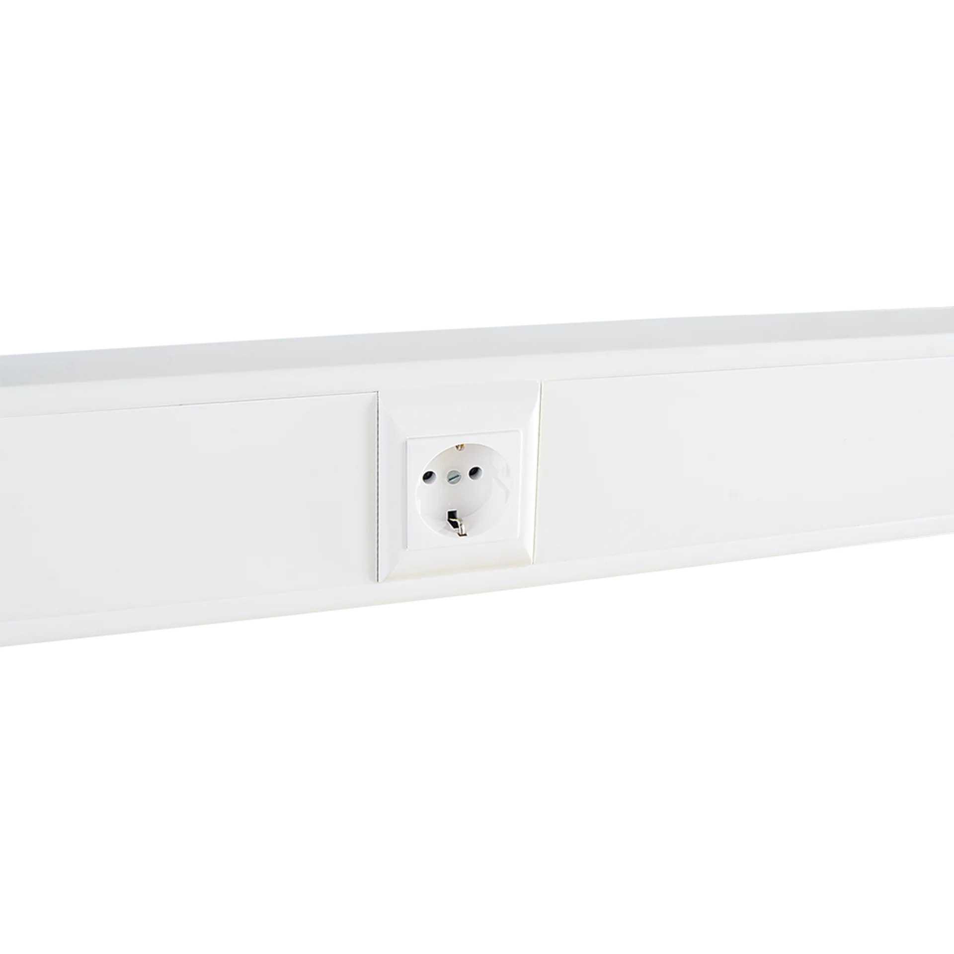 Суппорт с рамкой на 1 пост (45х45) в профиль для кабельного канала 130х50