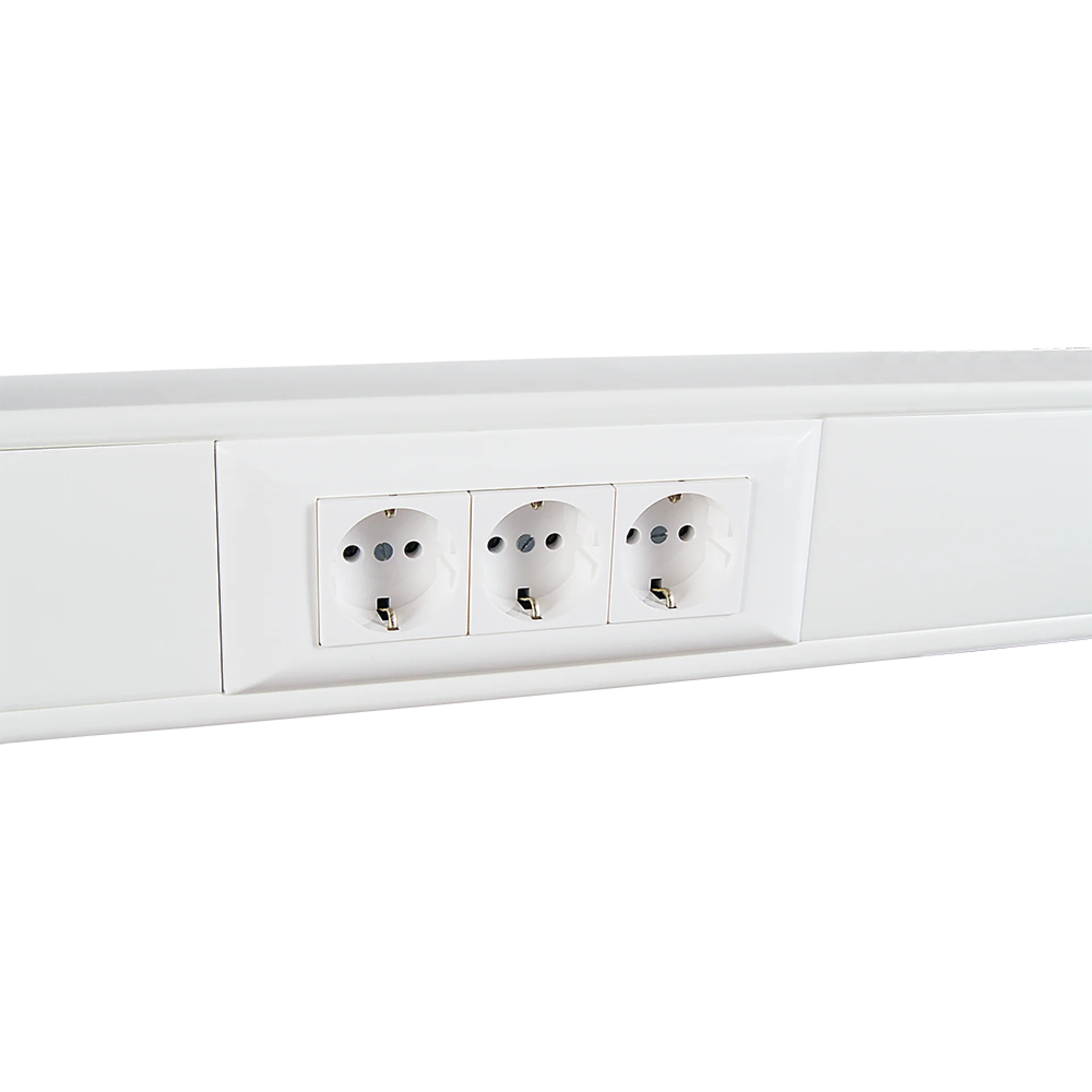 Суппорт с рамкой на 1 пост (45х45) в профиль для кабельного канала 130х50