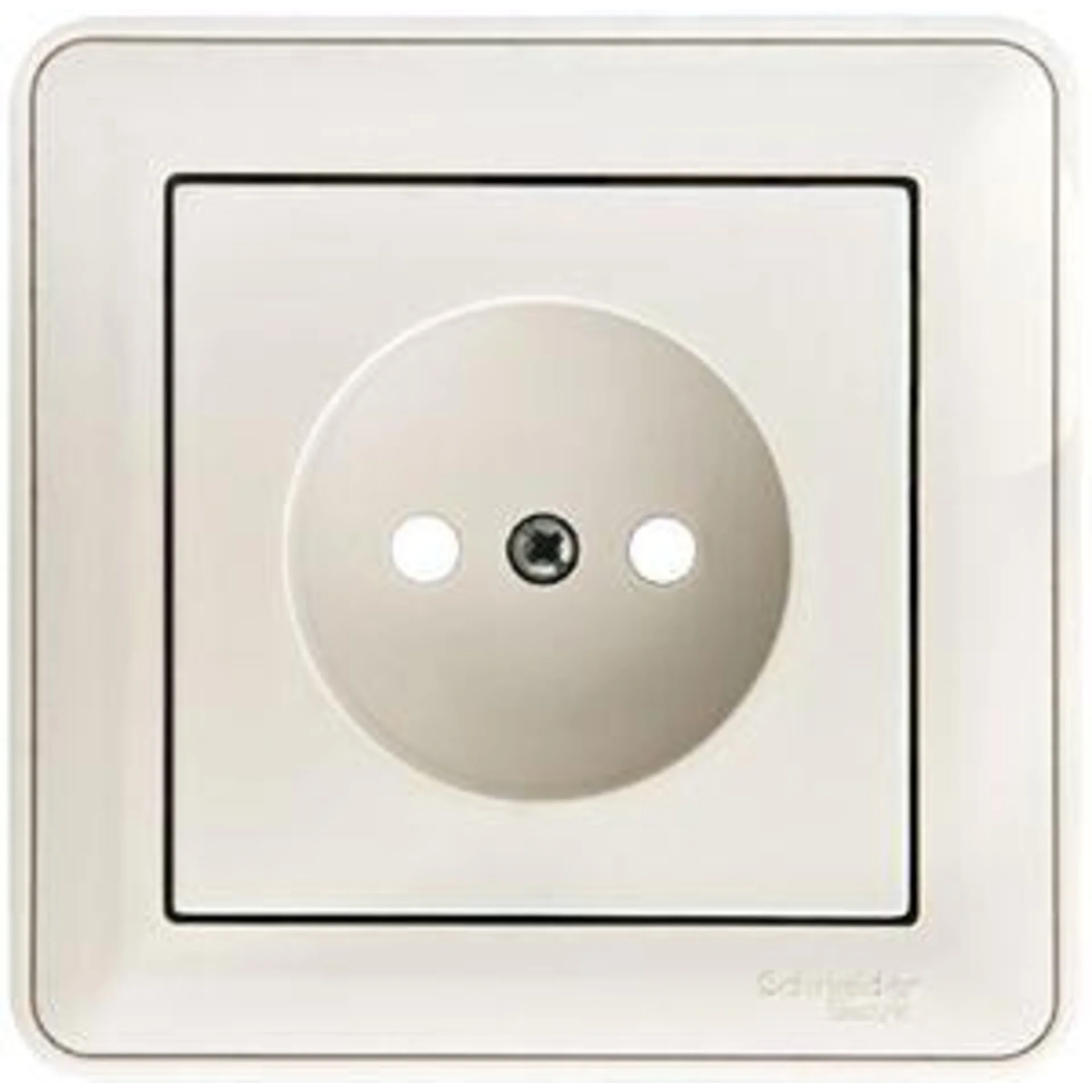 Розетка 1-м СП W59 16А IP20 без заземл. защ. шторки бел. SE RS16-151-18