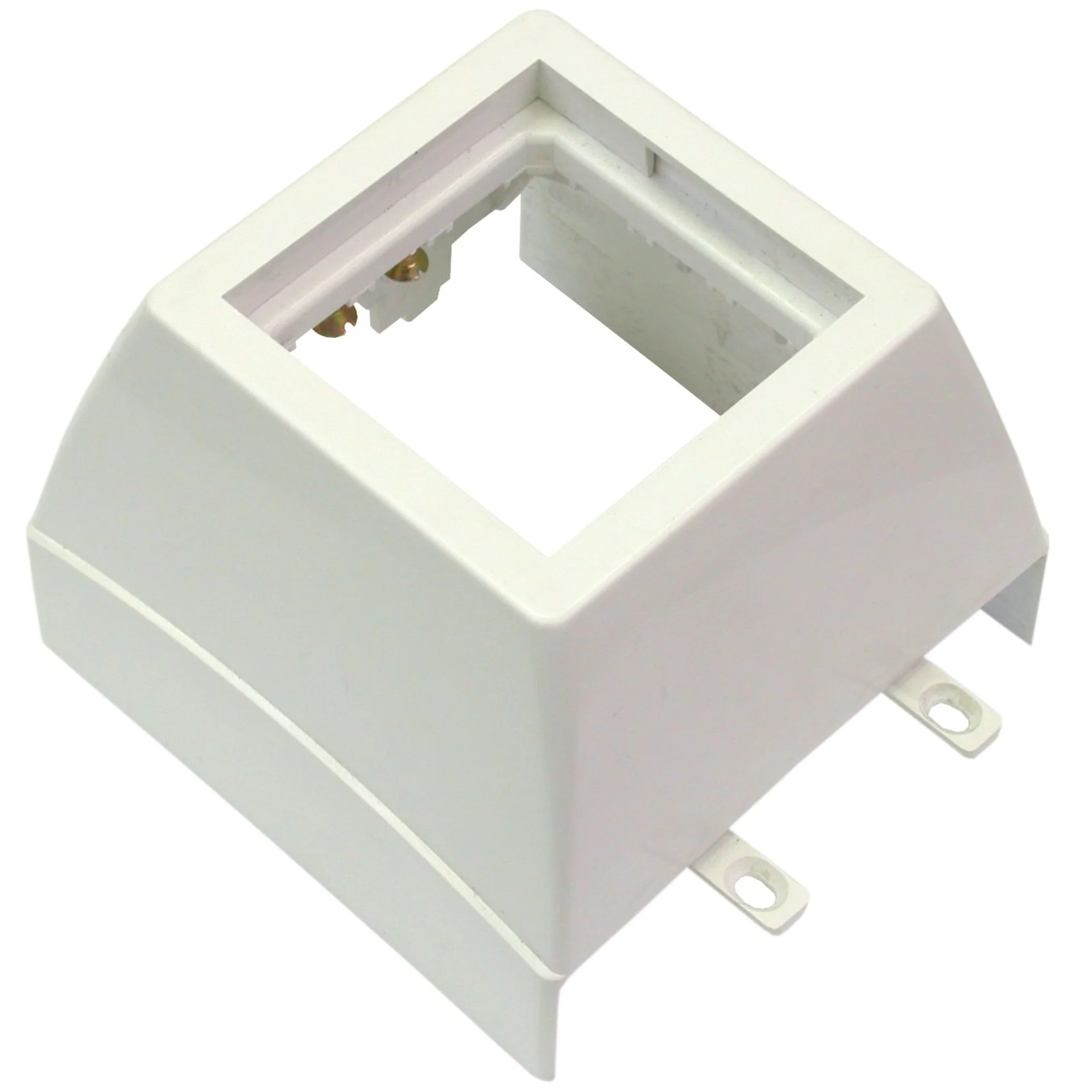 Суппорт с рамкой 1 пост (45х45) на профиль для кабельных каналов 100х50, 105х50