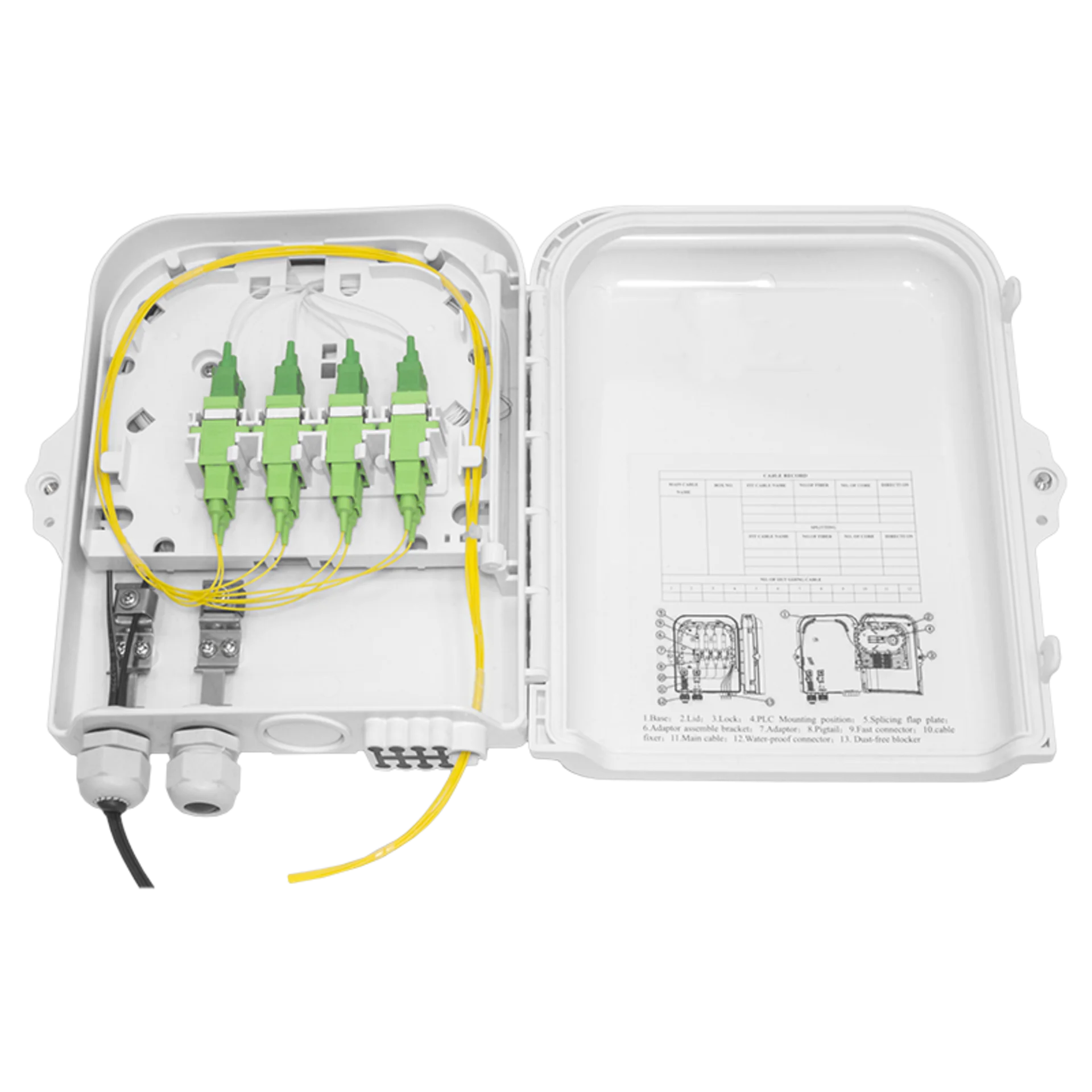Коробка распределительная оптическая SNR-FTTH-FDB-08J