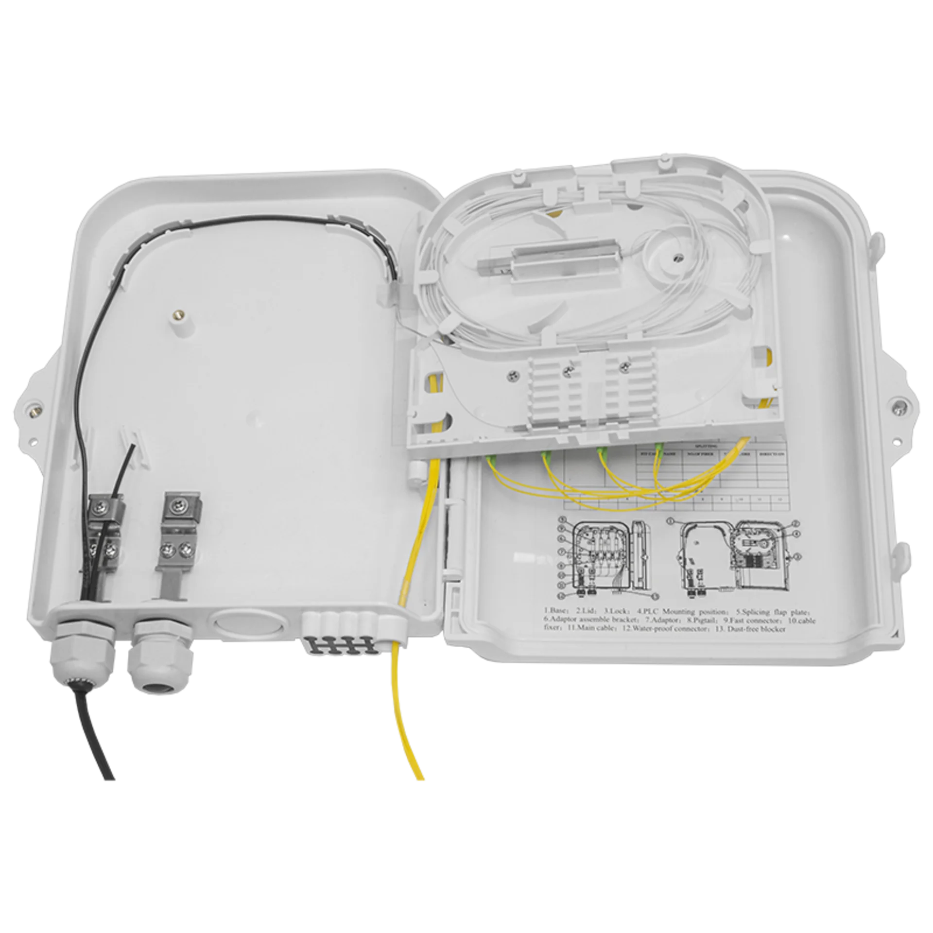 Коробка распределительная оптическая SNR-FTTH-FDB-08J