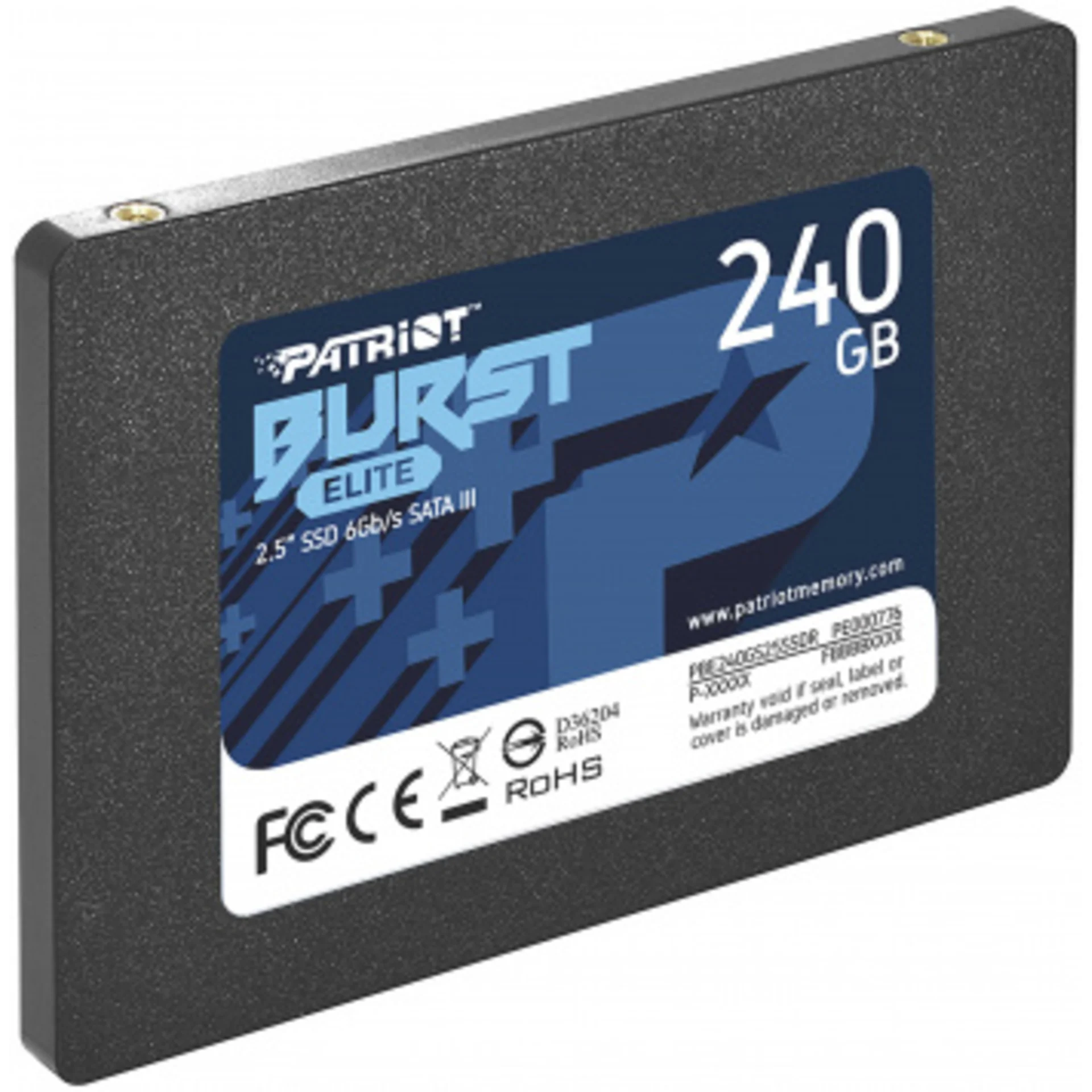 Накопитель SSD Patriot SATA-III 240GB PBE240GS25SSDR Burst Elite 2.5"