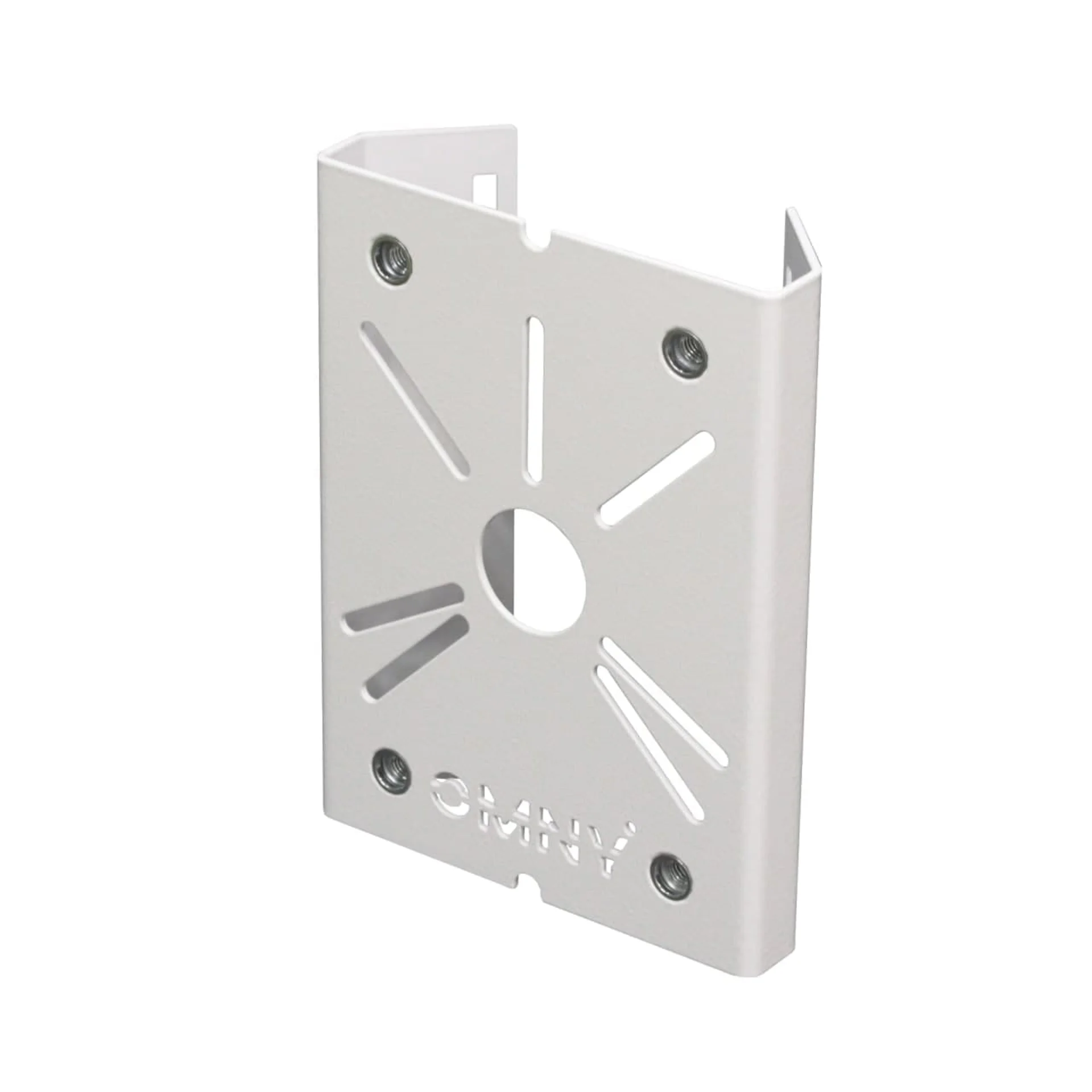 Универсальный кронштейн для крепления на столб/мачту, бандажная лента 20мм, толщина 2мм, белый