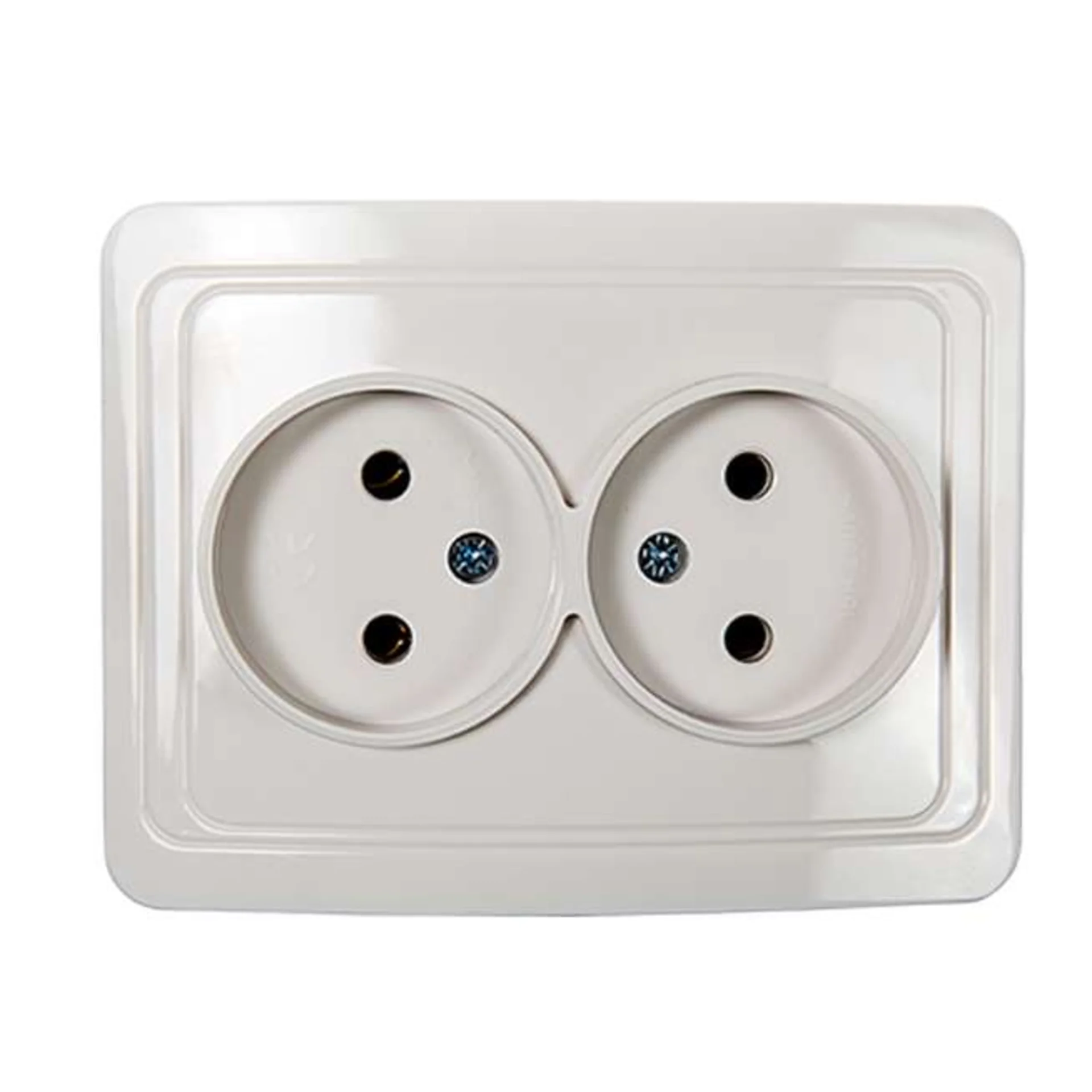Розетка 2-м СП Classico 2102 16А IP20 бел. ASD / IN HOME 4680005959914