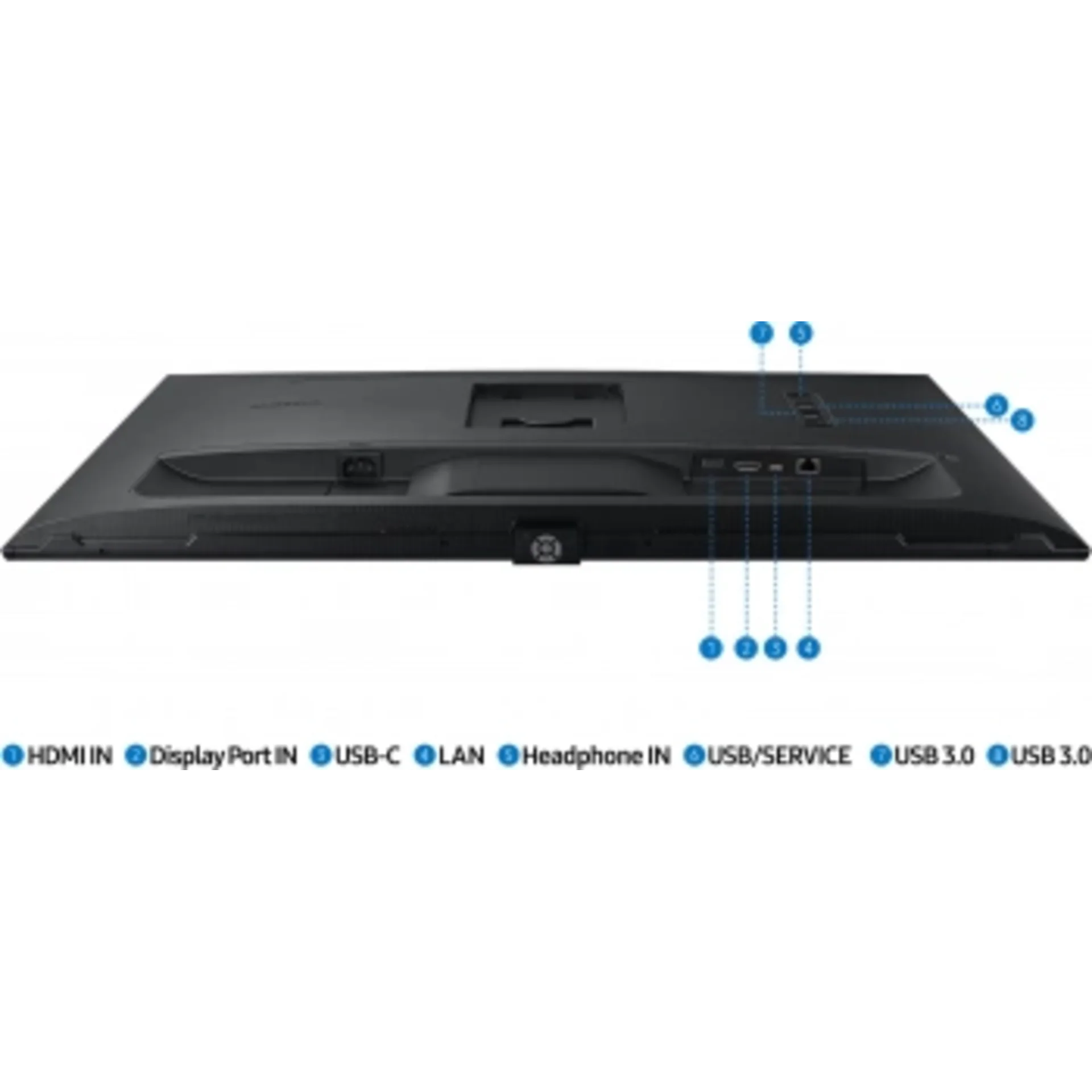 Монитор Samsung 32" ViewFinity S8 S32B800PXI черный IPS LED 5ms 16:9 HDMI полуматовая HAS Piv 350cd