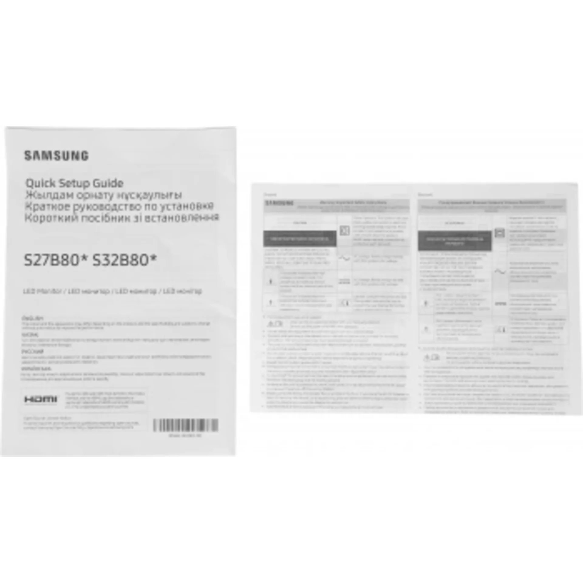 Монитор Samsung 32" ViewFinity S8 S32B800PXI черный IPS LED 5ms 16:9 HDMI полуматовая HAS Piv 350cd