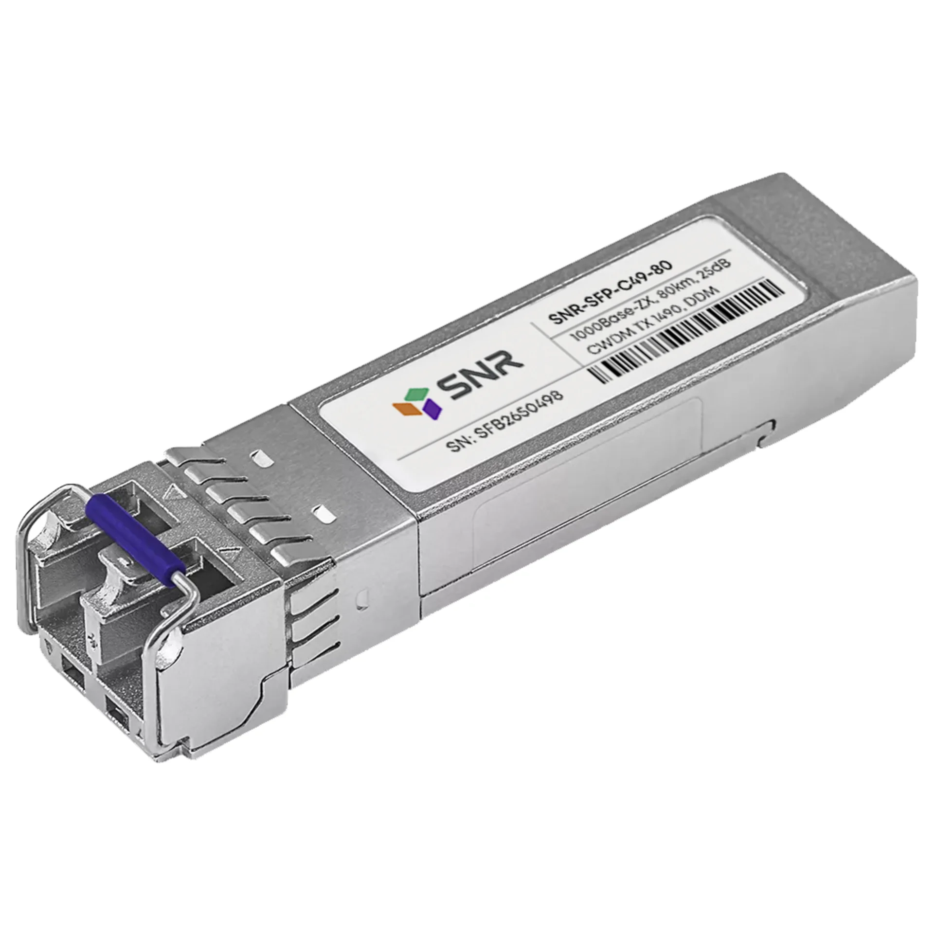 Модуль SFP CWDM оптический, дальность до 80км (25dB), 1490нм