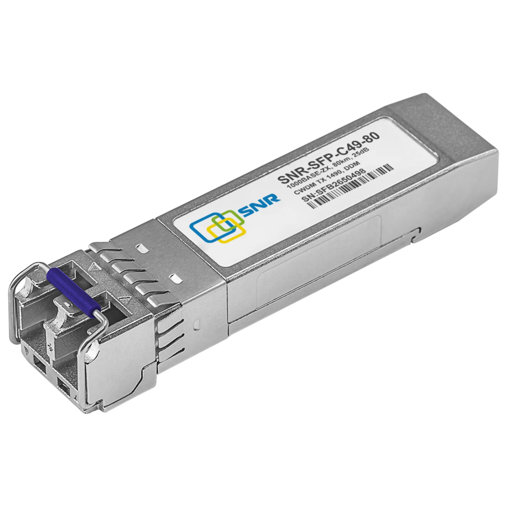 Модуль SFP CWDM оптический, дальность до 80км (25dB), 1490нм
