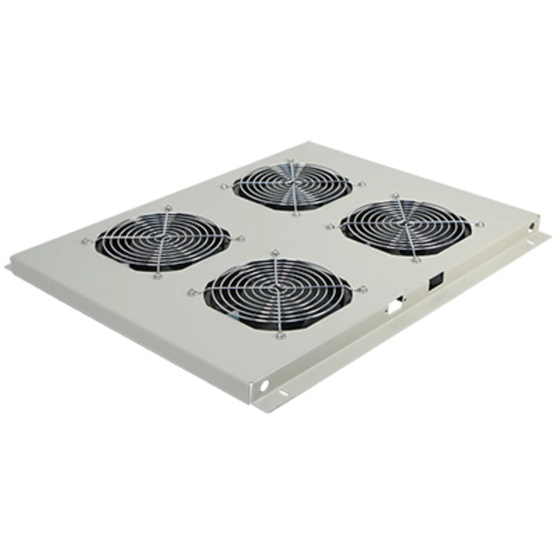 Блок вентиляторов для шкафов TFC глубиной 960мм, 4 вентилятора с терморегулятором, серый