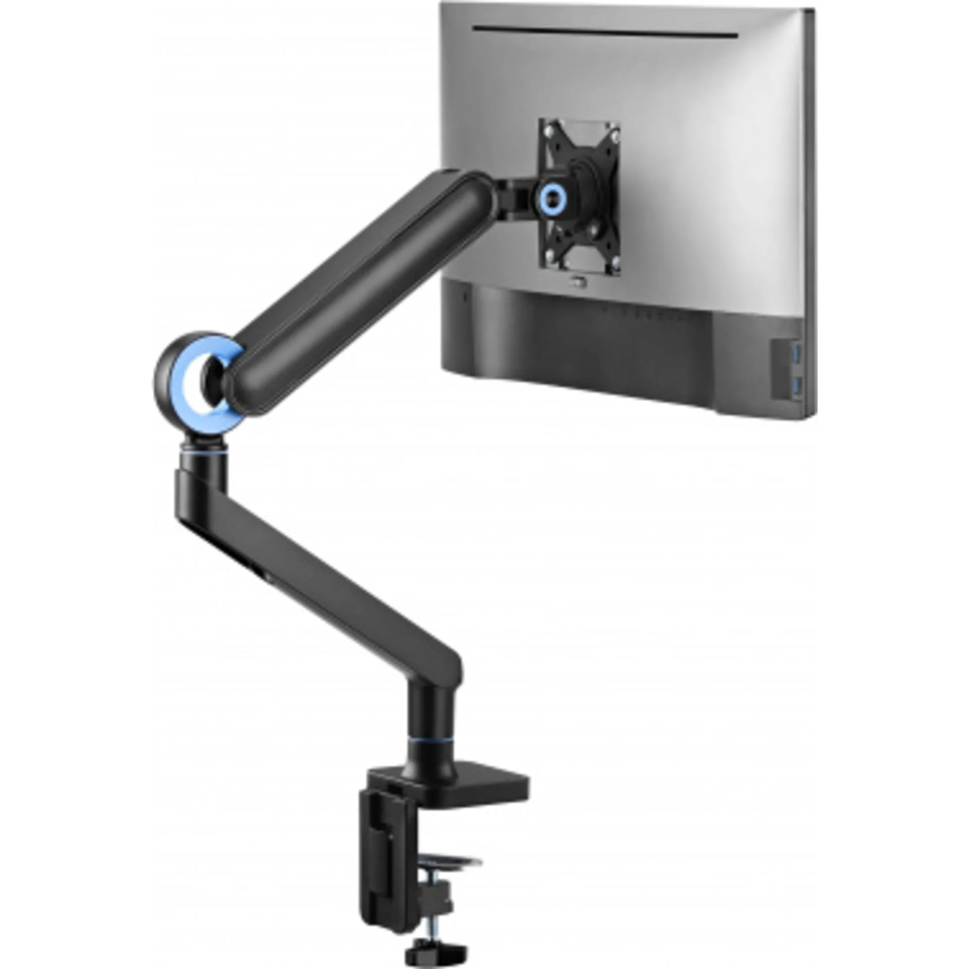 Кронштейн для мониторов Ultramounts UM719B черный 17"-35" макс.10.5кг крепление к столешнице поворот