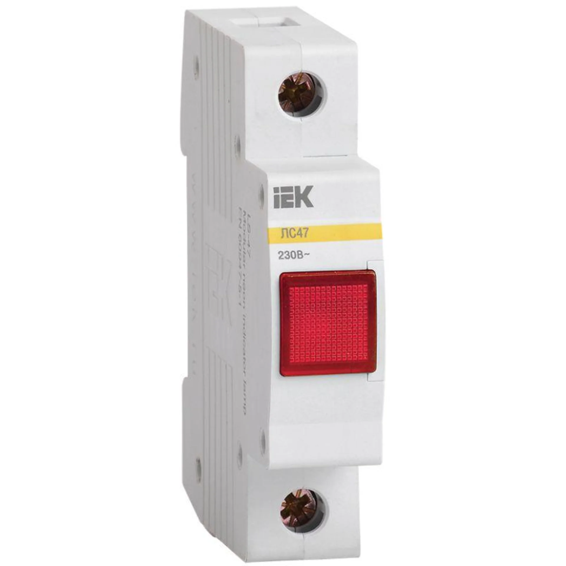 Лампа сигнальная ЛС-47 красн. IEK MLS10-230-K04