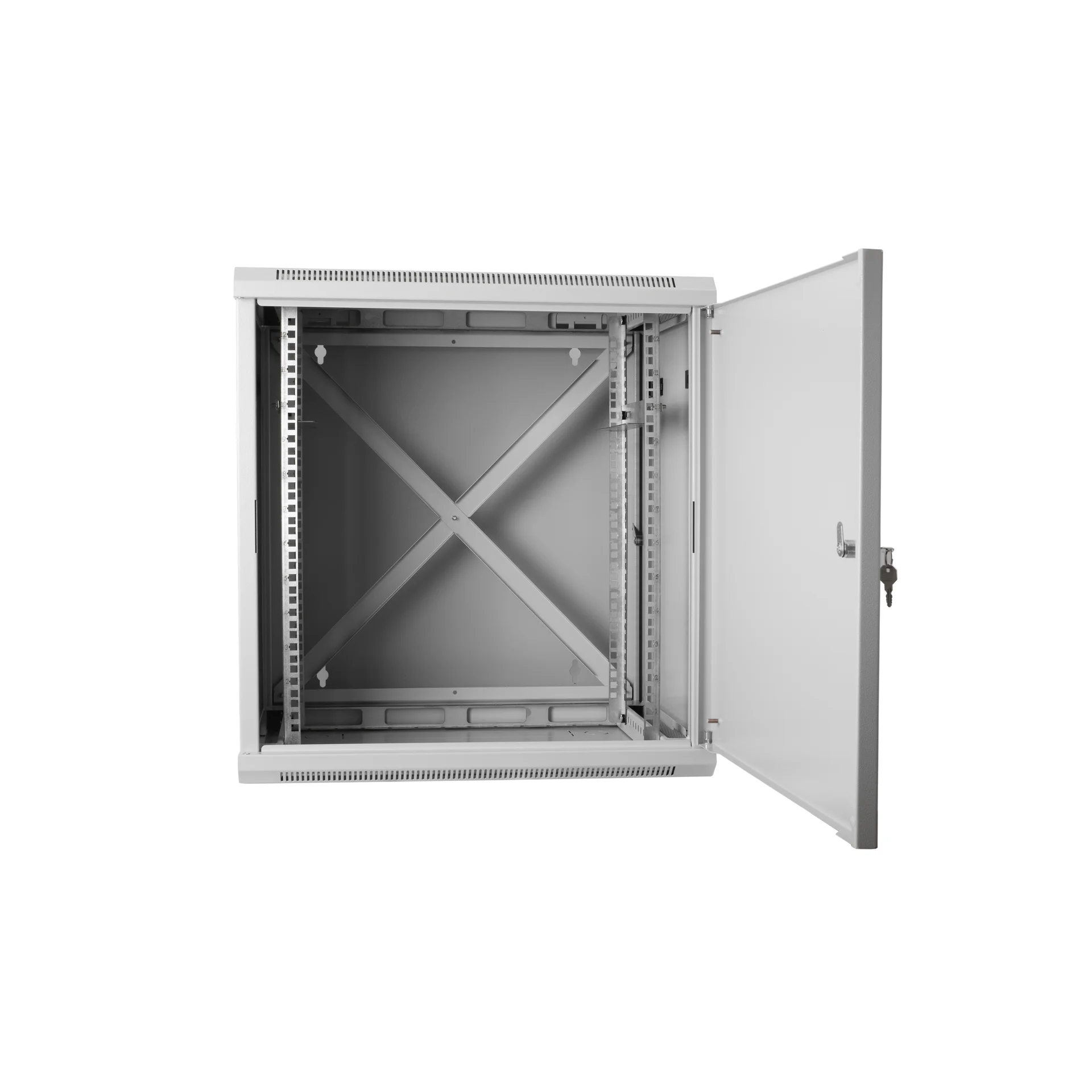 Шкаф телекоммуникационный настенный 12U, 600х550х635мм двухсекционный