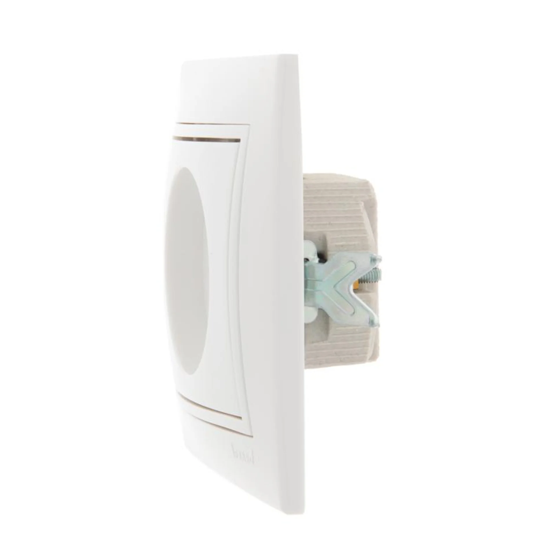 Розетка 1-м СП Mira 16А IP20 без заземл. с бел. вставкой керамика бел. LEZARD 701-0202-121