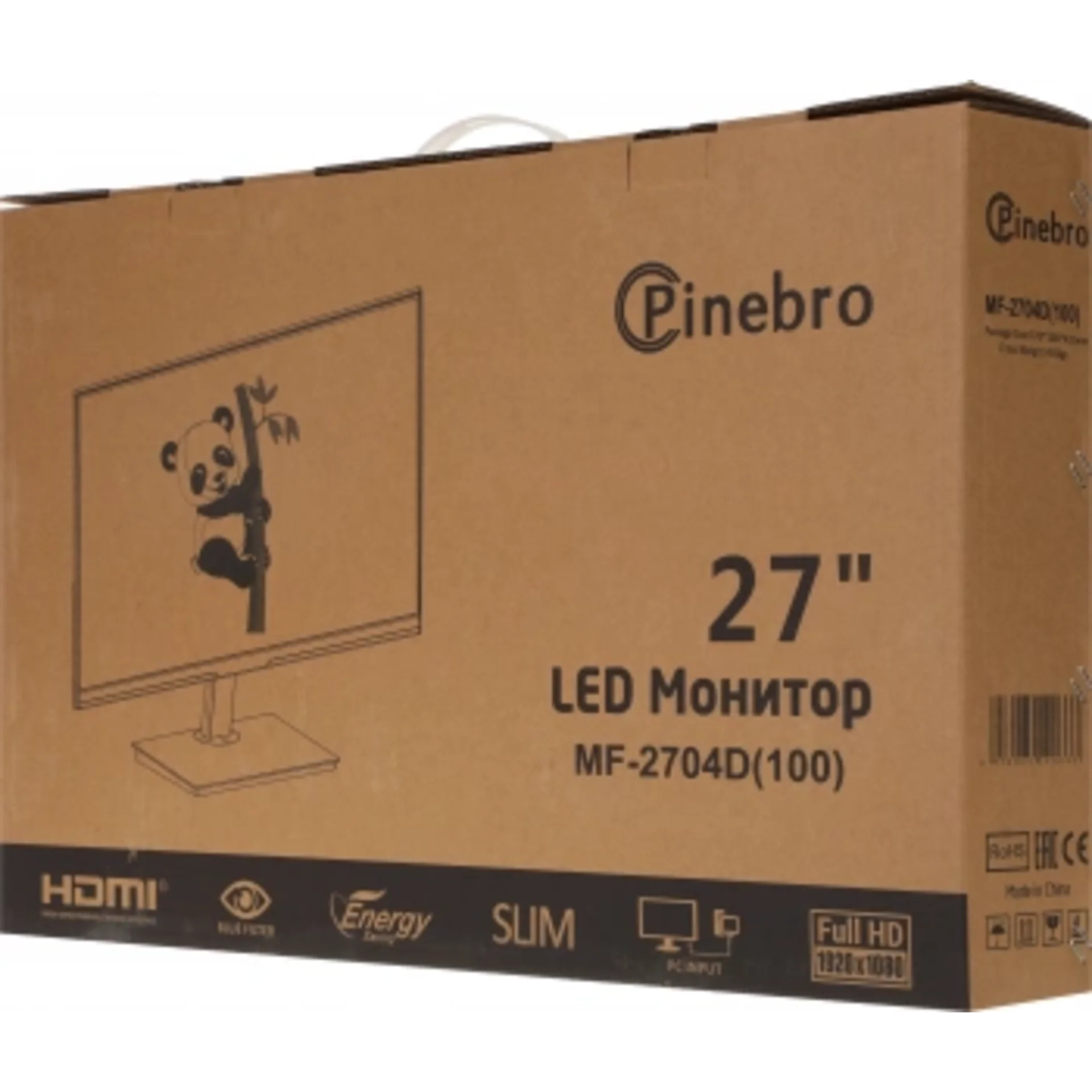 Монитор Pinebro 27" MF-2704D(100) черный IPS LED 4ms 16:9 HDMI M/M матовая 300cd 178гр/178гр 1920x10