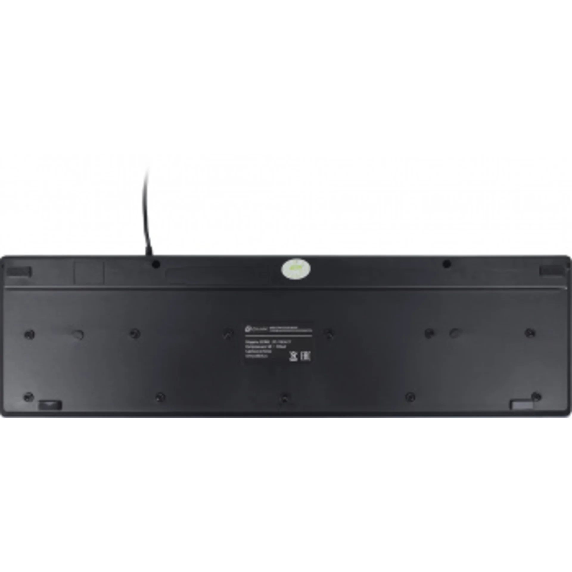 Клавиатура Оклик 550ML черный USB slim Multimedia LED