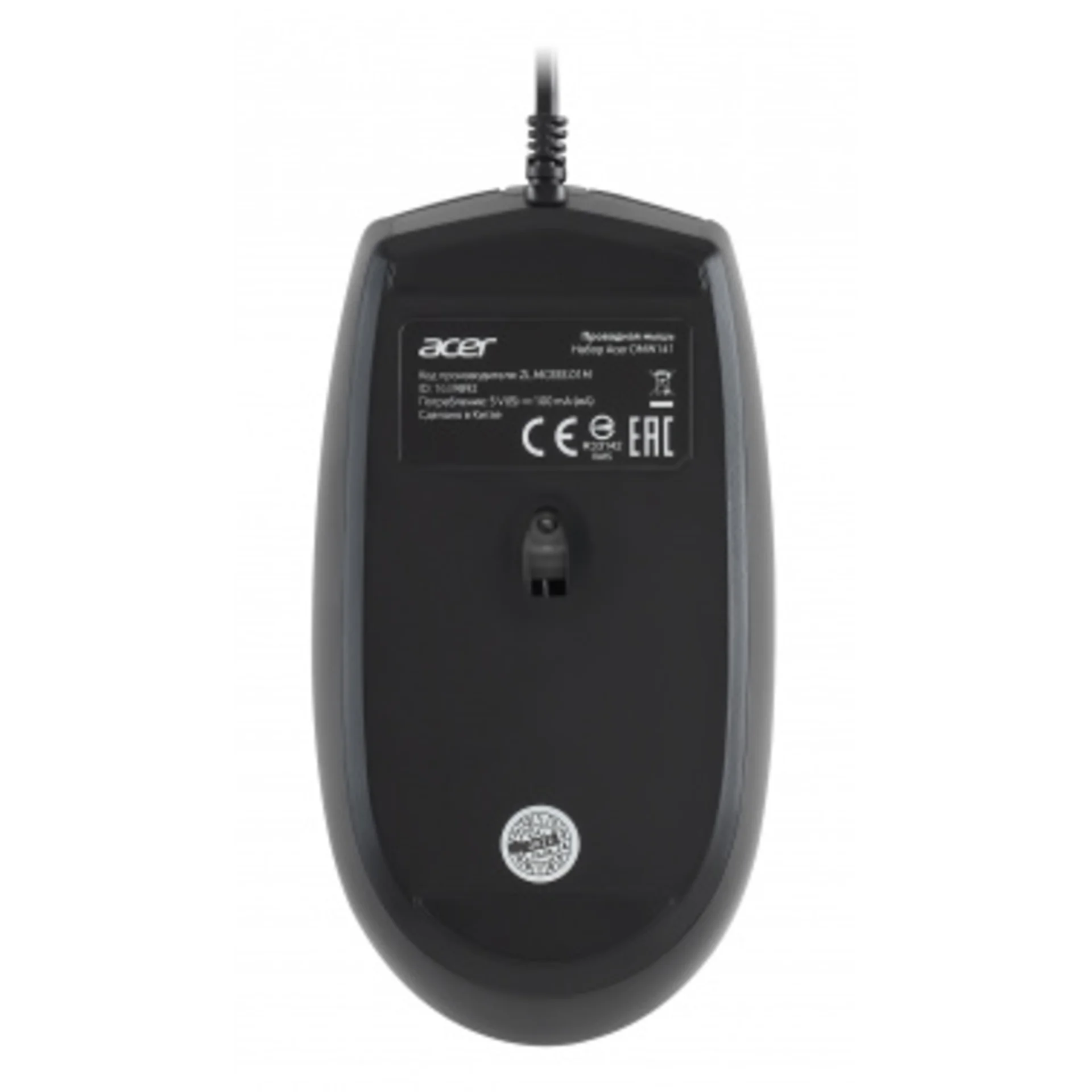 Клавиатура + мышь Acer OMW141 клав:черный мышь:черный USB (ZL.MCEEE.01M)