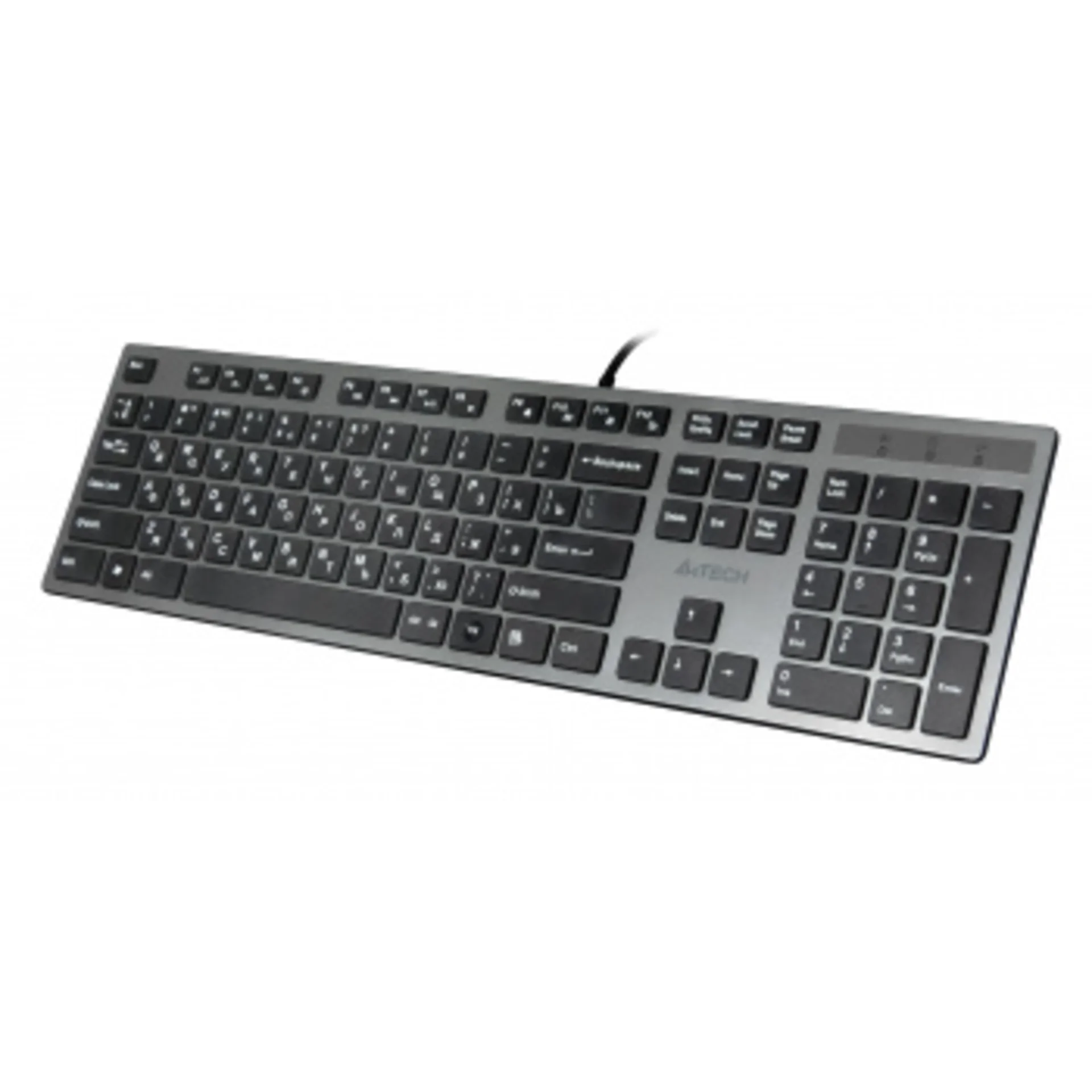 Клавиатура A4Tech KV-300H серый/черный USB slim