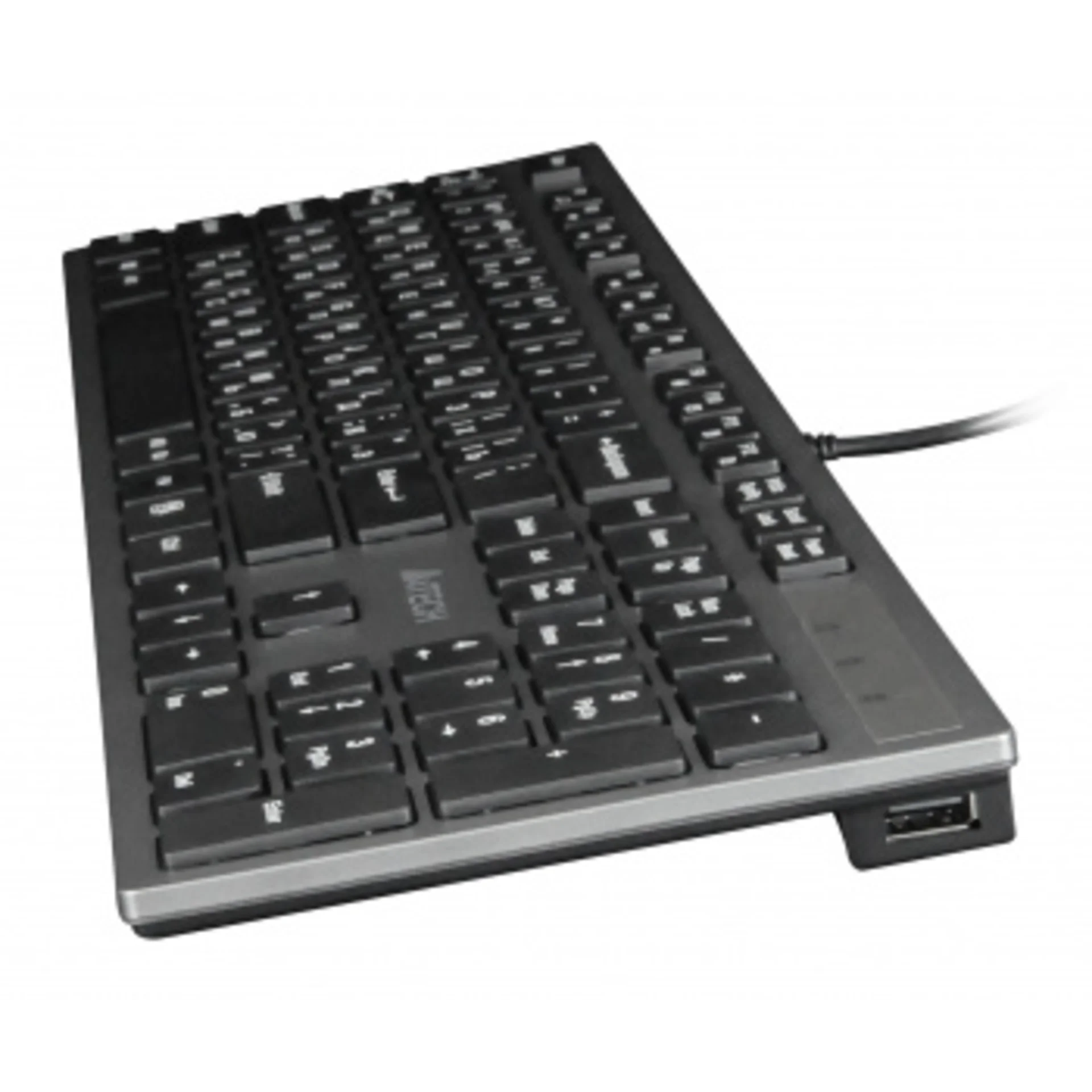 Клавиатура A4Tech KV-300H серый/черный USB slim