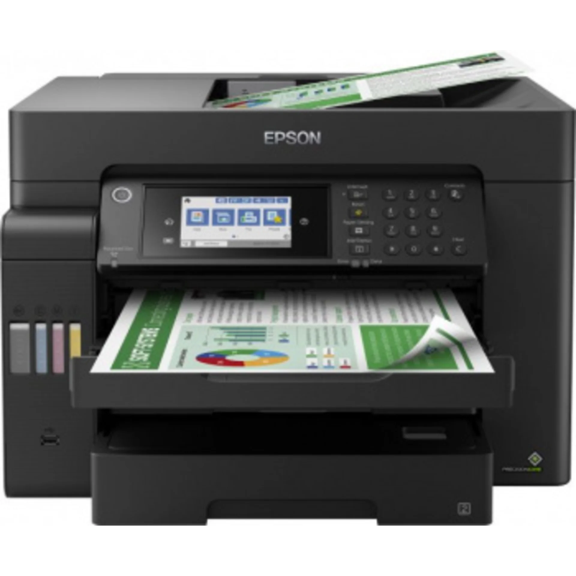 МФУ струйный Epson L15150 (C11CH72404/505/506/403) A3+ Duplex Net WiFi черный