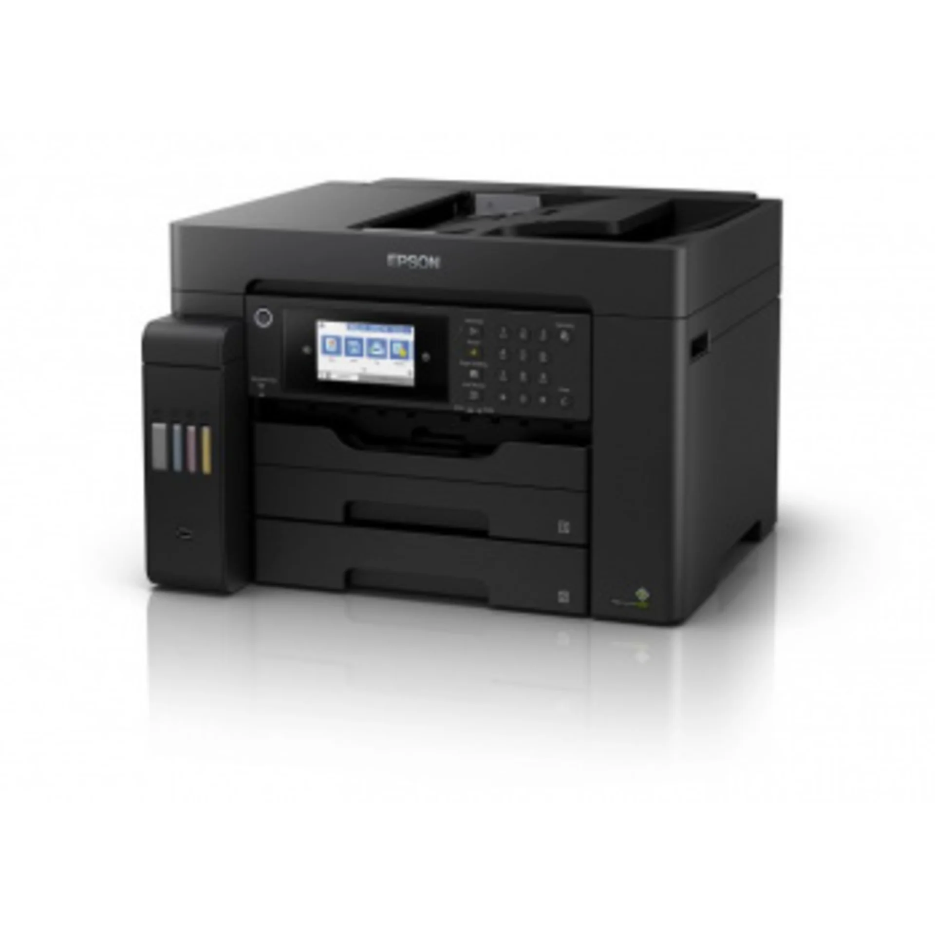 МФУ струйный Epson L15150 (C11CH72404/505/506/403) A3+ Duplex Net WiFi черный