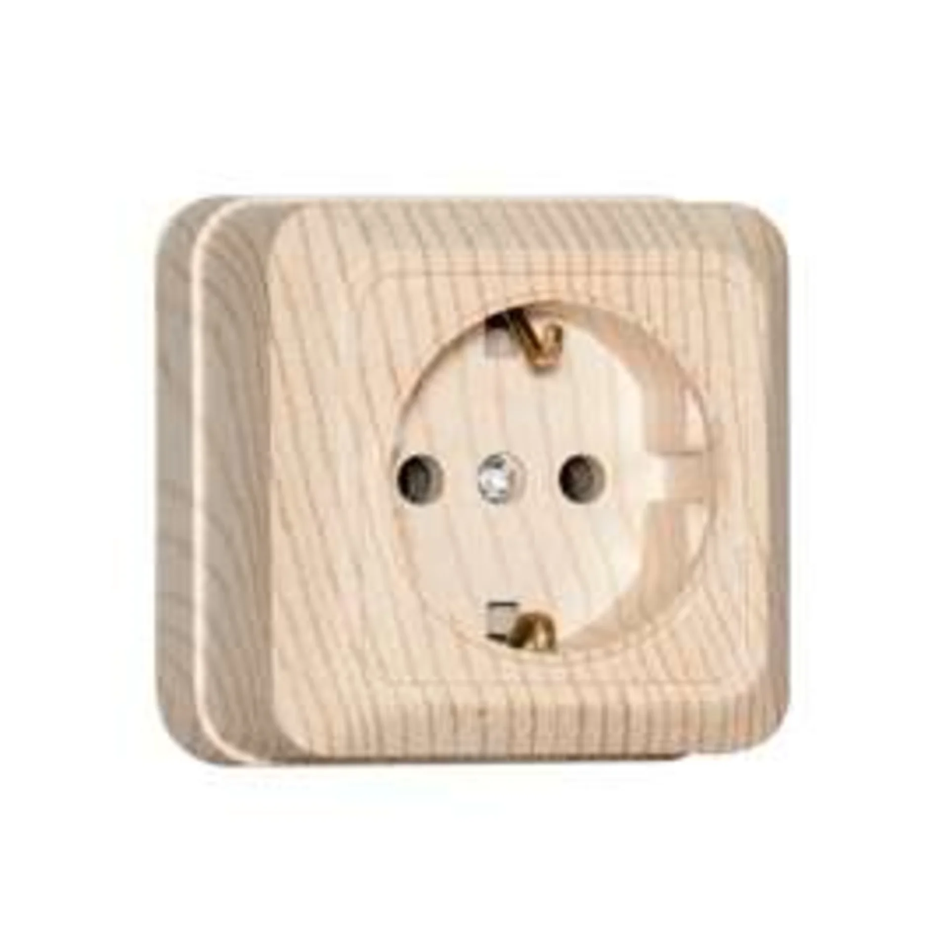 Розетка 1-м ОП Олимп 16А с заземл. сосна UNIVersal 5560902