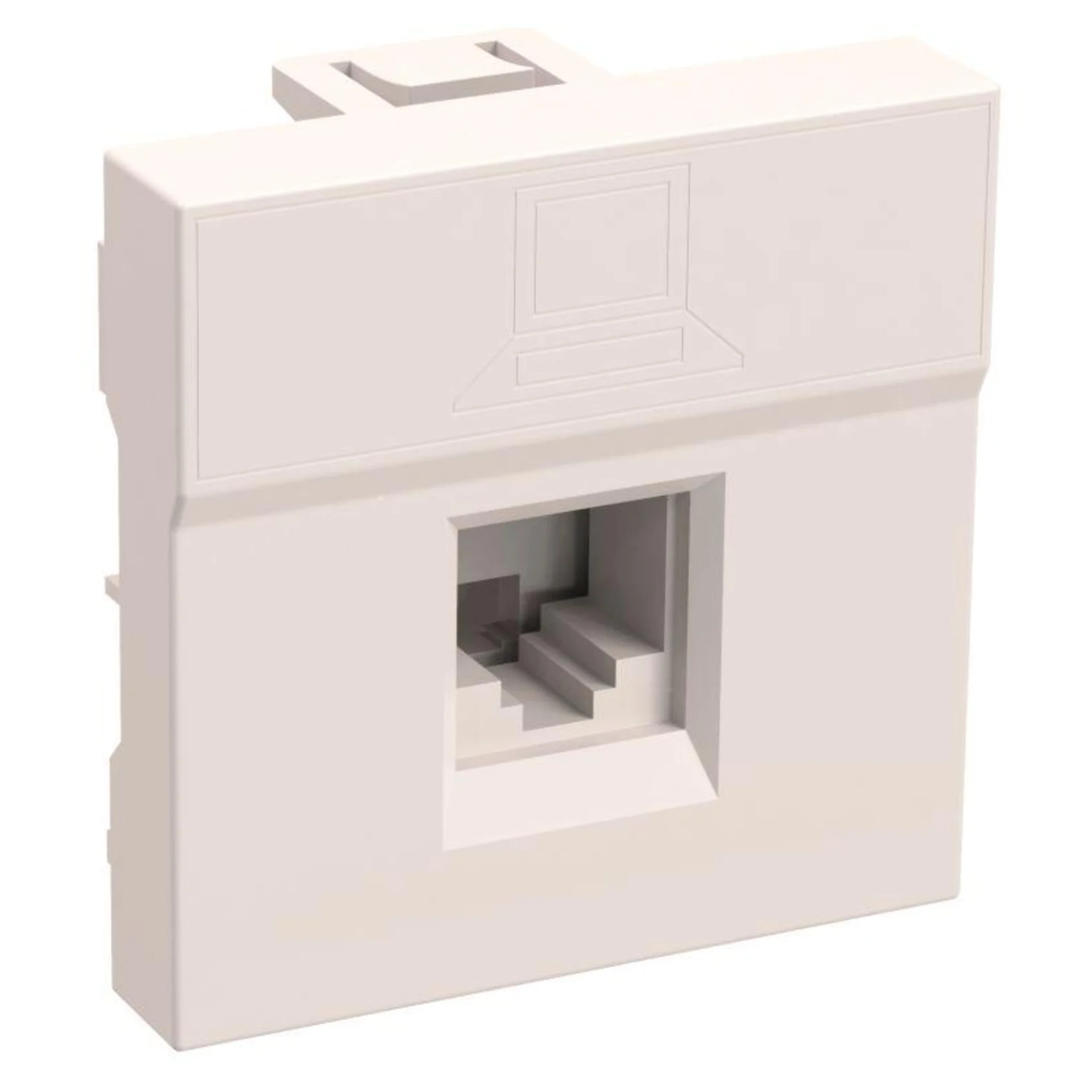 Розетка компьютерная 2мод. Праймер РКИ-20-00-П RJ45 кат.5E UTP механизм IEK CKK-40D-RI2-K01