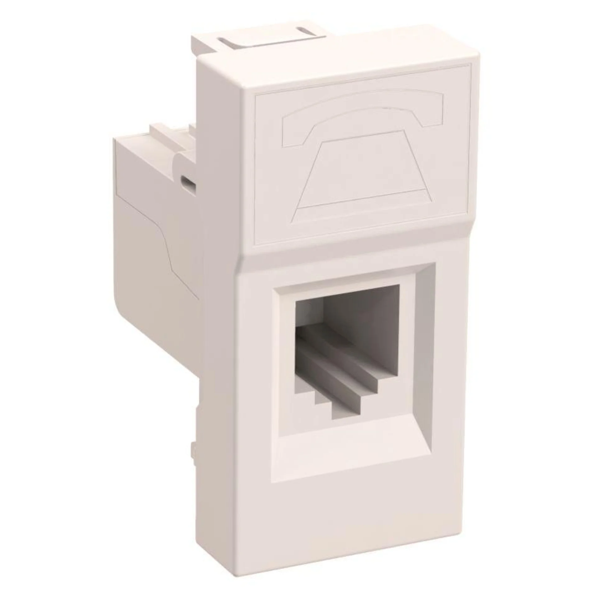 Розетка телефонная 1мод. Праймер RJ11 кат.3 механизм IEK CKK-40D-RT1-K01