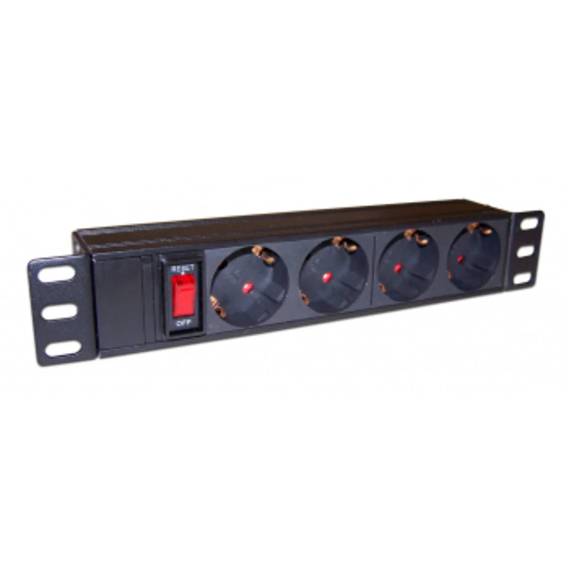 Блок распределения питания Lanmaster TWT-PDU10-10A4P гор.размещ. 4xSchuko 10A