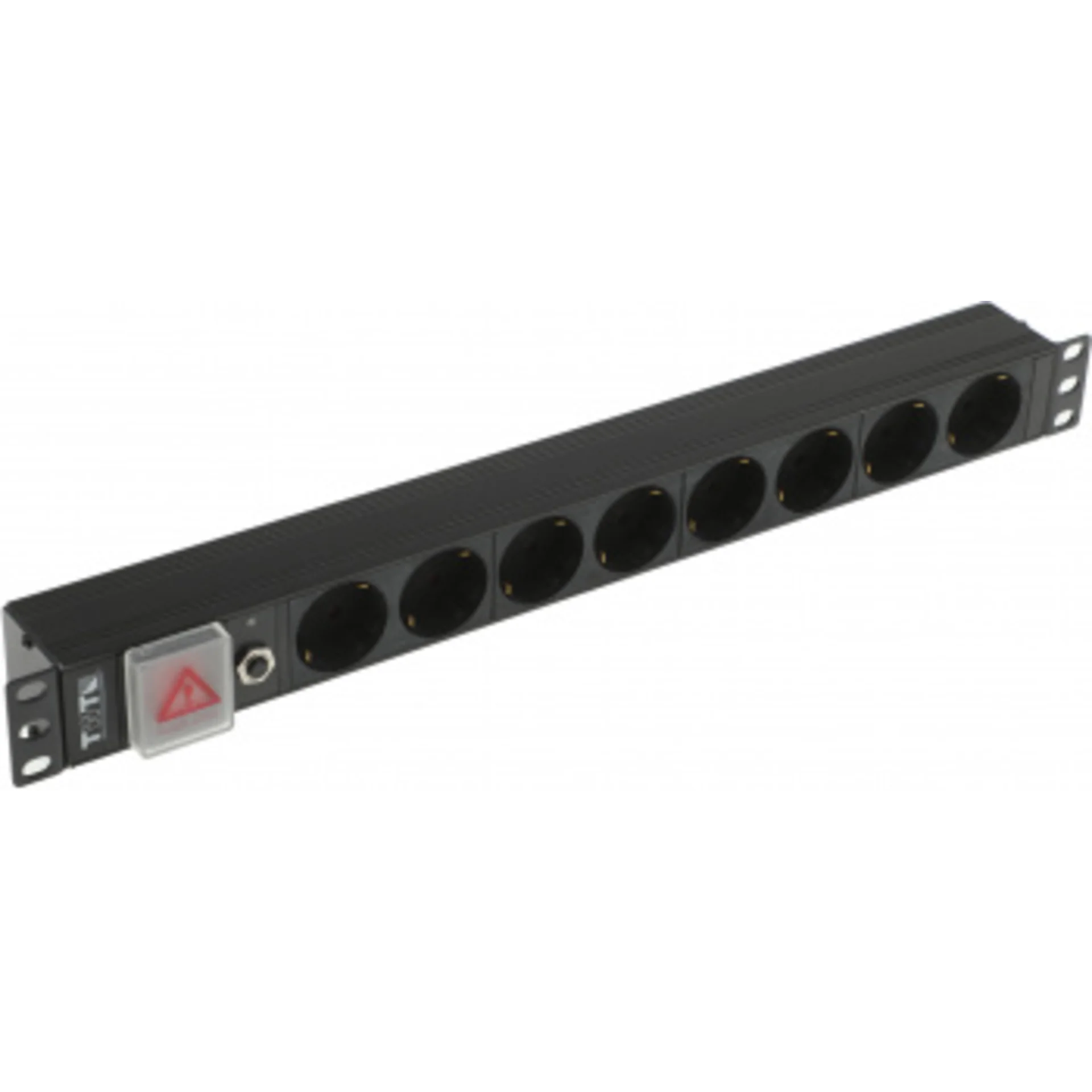 Блок распределения питания Lanmaster TWT-PDU19-10A8P-1.8 гор.размещ. 8xSchuko базовые 10A Schuko 1.8