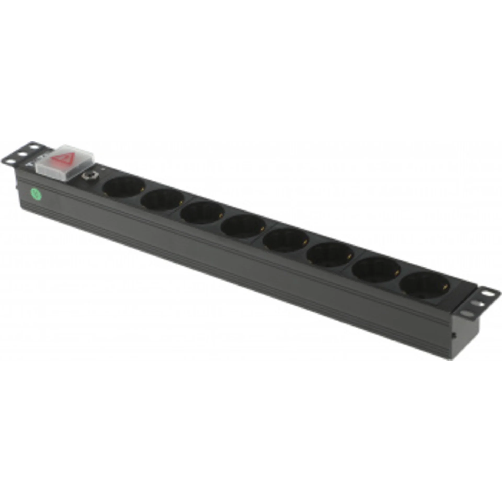 Блок распределения питания Lanmaster TWT-PDU19-10A8P-1.8 гор.размещ. 8xSchuko базовые 10A Schuko 1.8