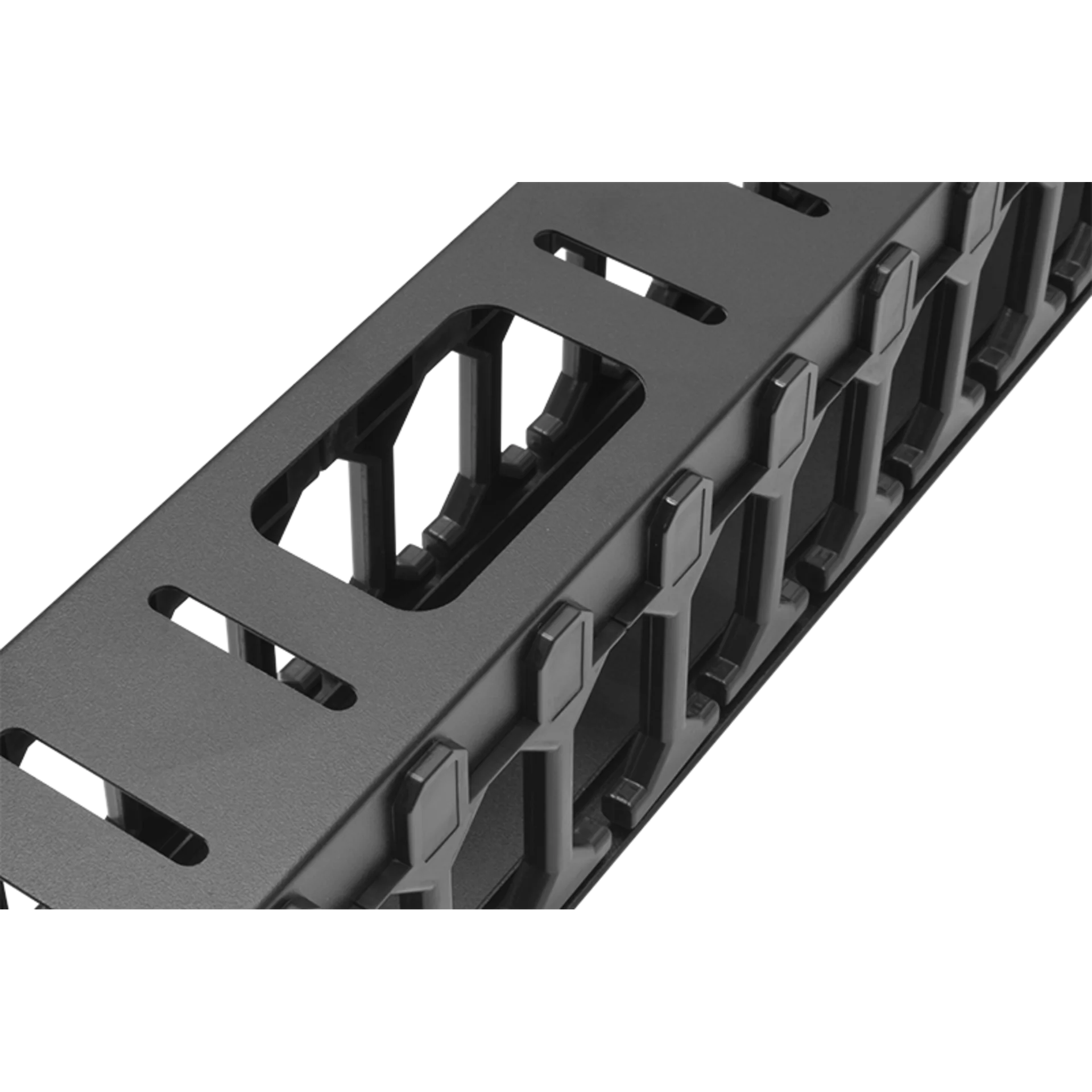 Вертикальный кабельный организатор с крышкой, 90х110мм, 48U