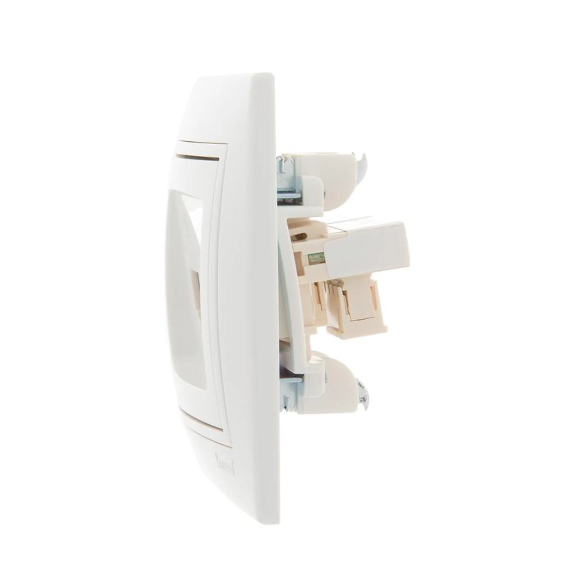 Розетка телефонная 2-м СП Mira RJ11 бел./бел. LEZARD 701-0202-138