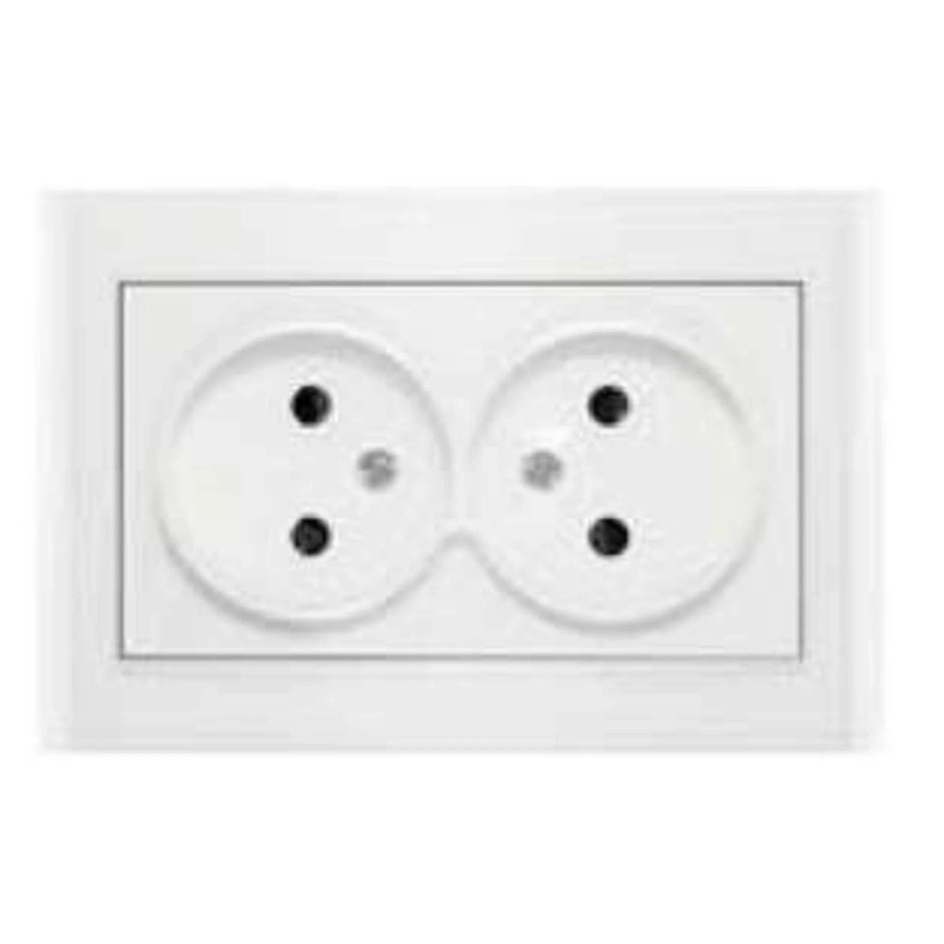 Розетка 2-м СП Бриллиант 16А IP20 без заземл. защ. шторки бел. UNIVersal 7947526