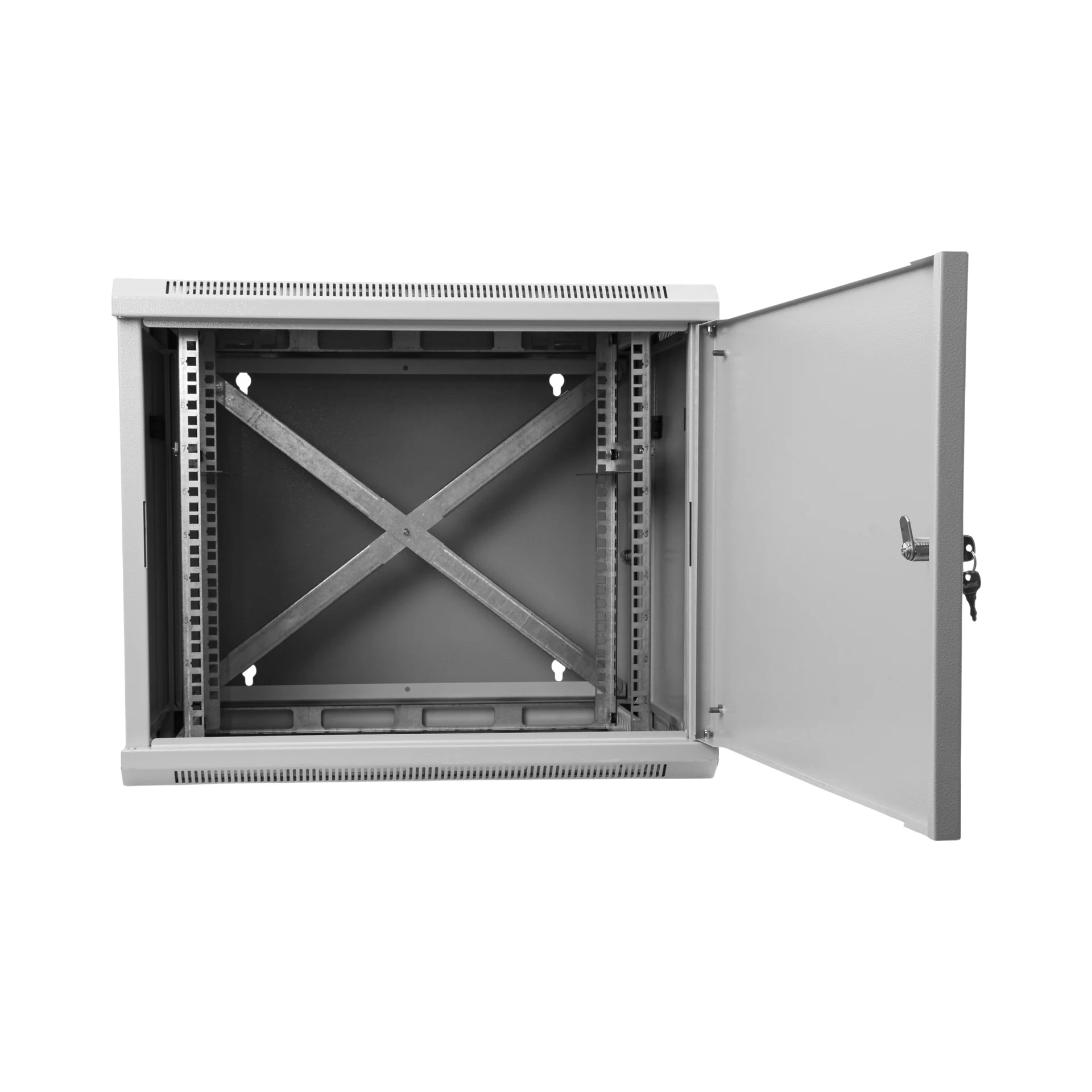 Шкаф телекоммуникационный настенный 9U, 600х550х500мм двухсекционный