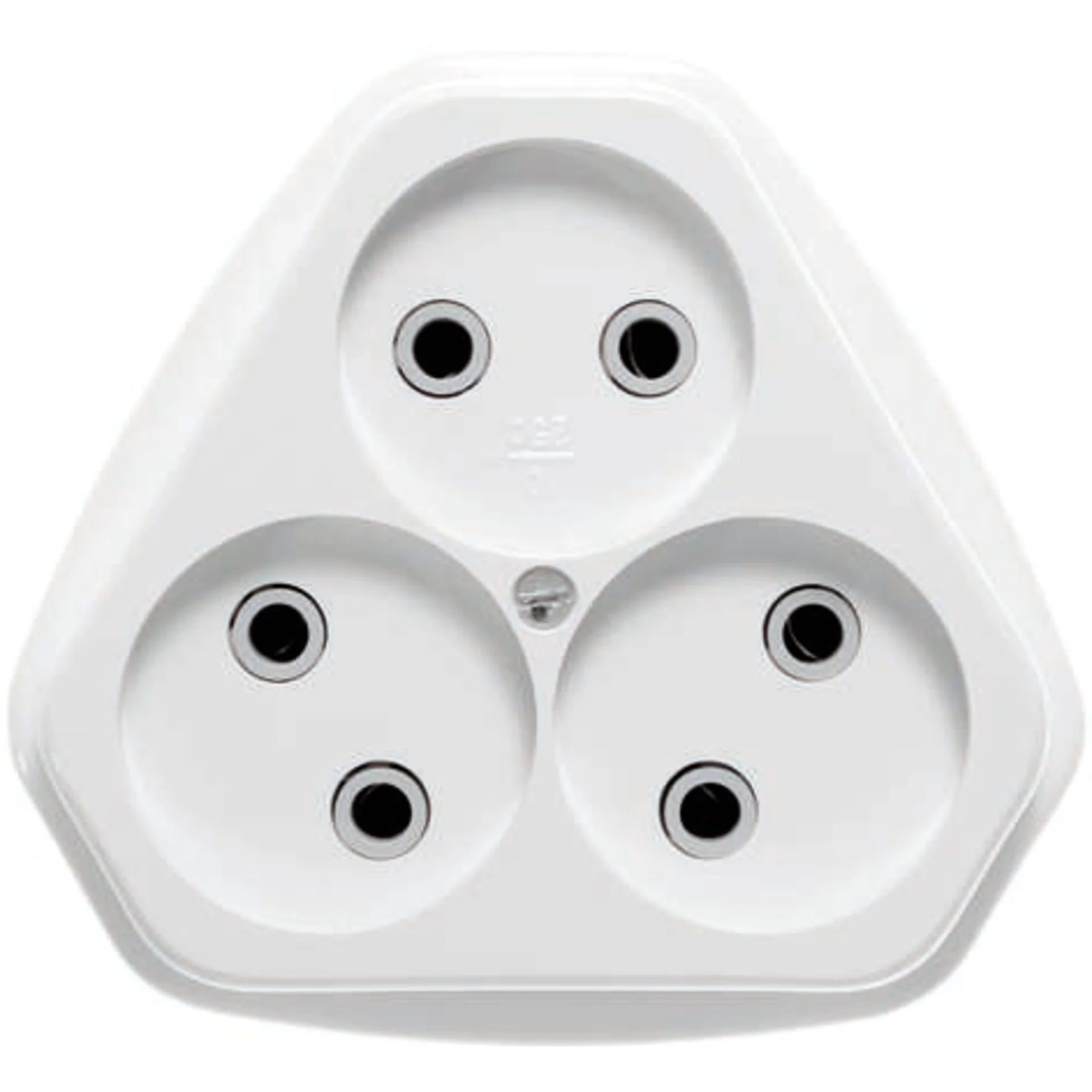 Розетка 3-м ОП РА10-387 10А IP20 бел. Кунцево 5920