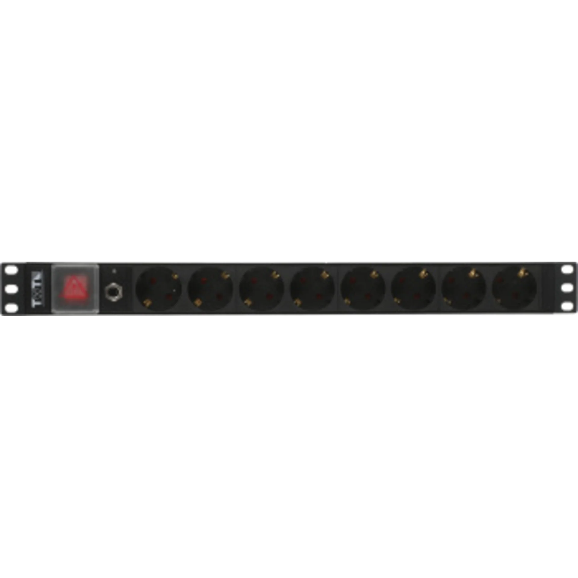 Блок распределения питания Lanmaster TWT-PDU19-10A8P гор.размещ. 8xSchuko базовые 10A